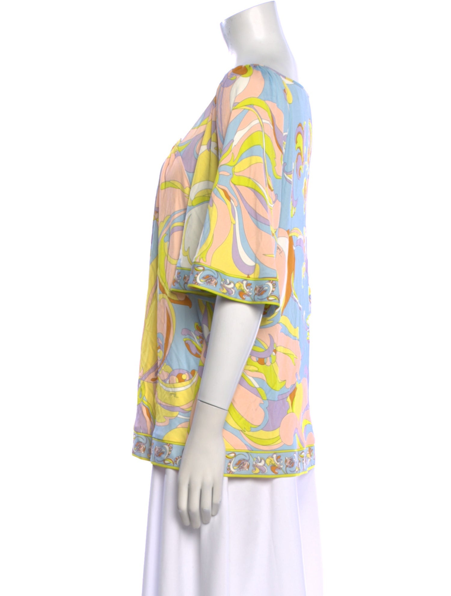 Emilio Pucci Printed Square Neckline Tunic