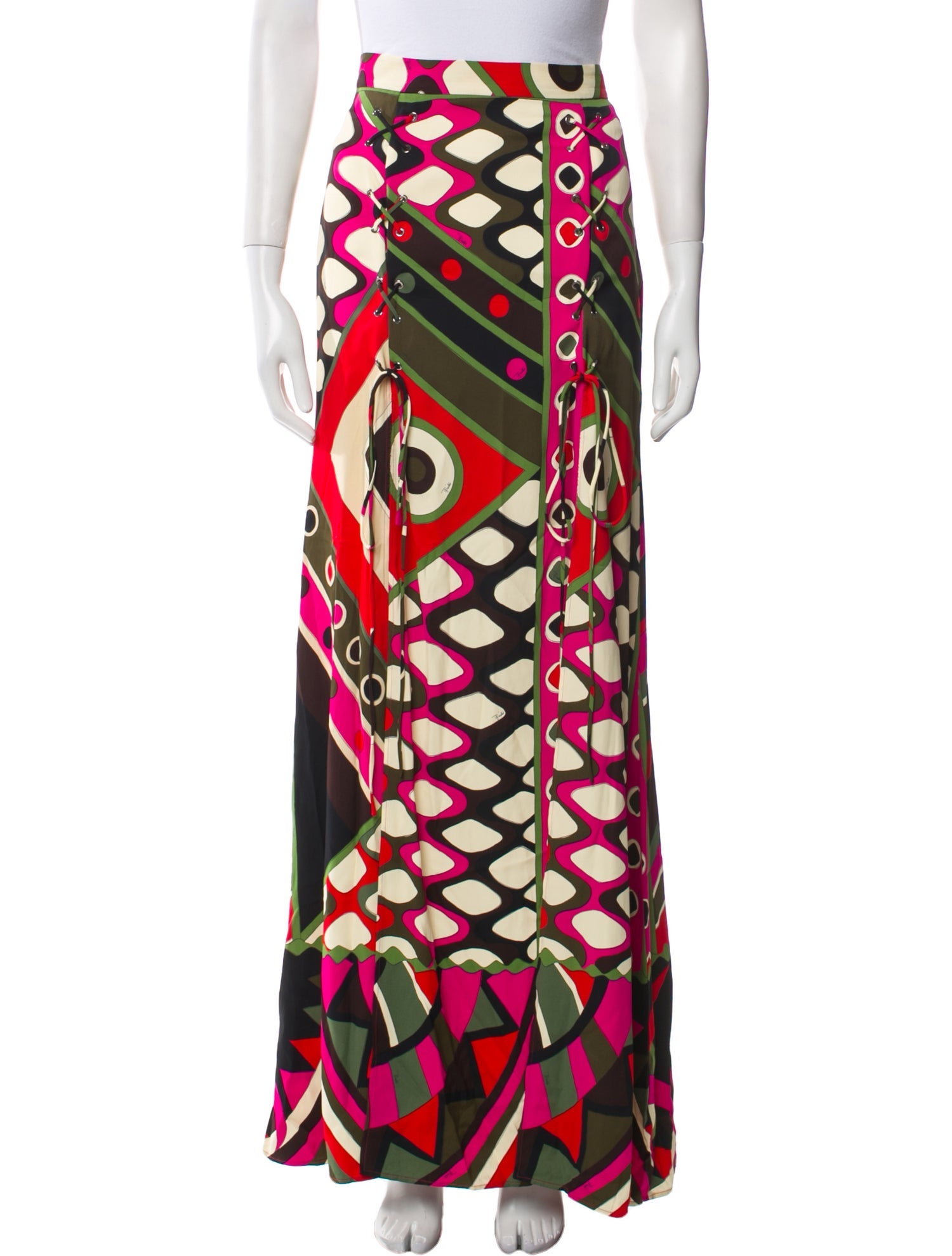 Emilio Pucci Printed Long Skirt