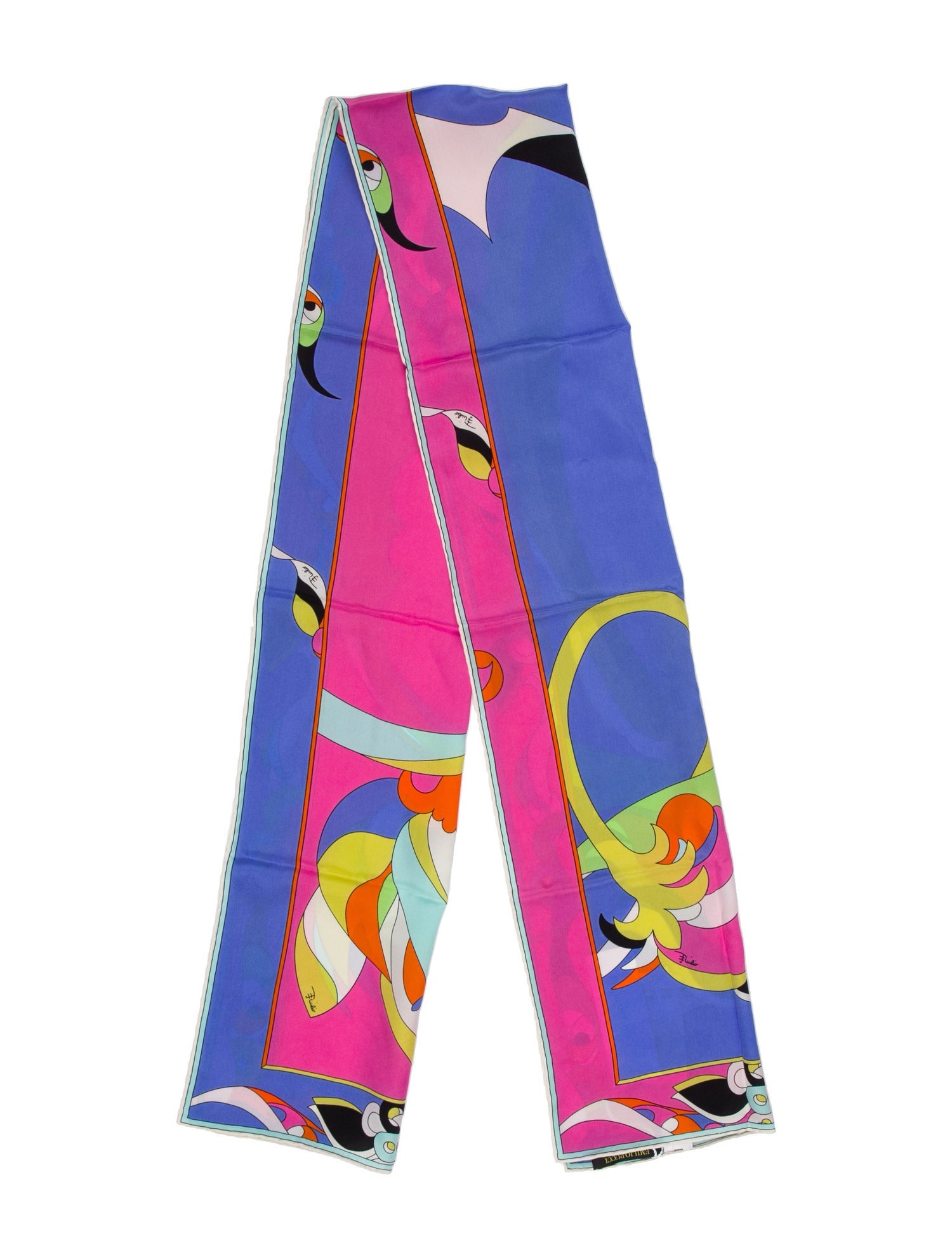 Emilio Pucci Silk Printed Scarf w/ Tags