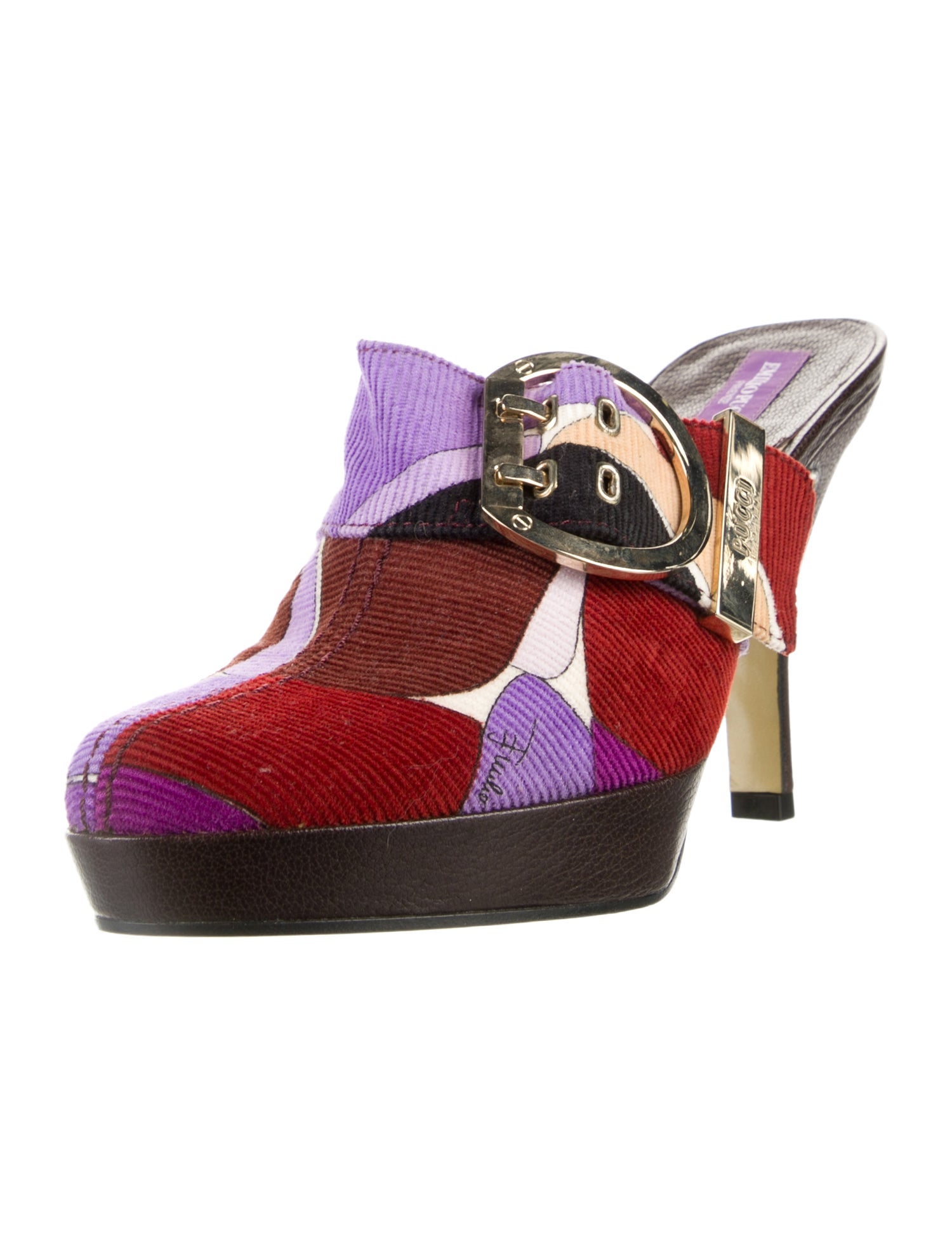 Emilio Pucci Printed Mules