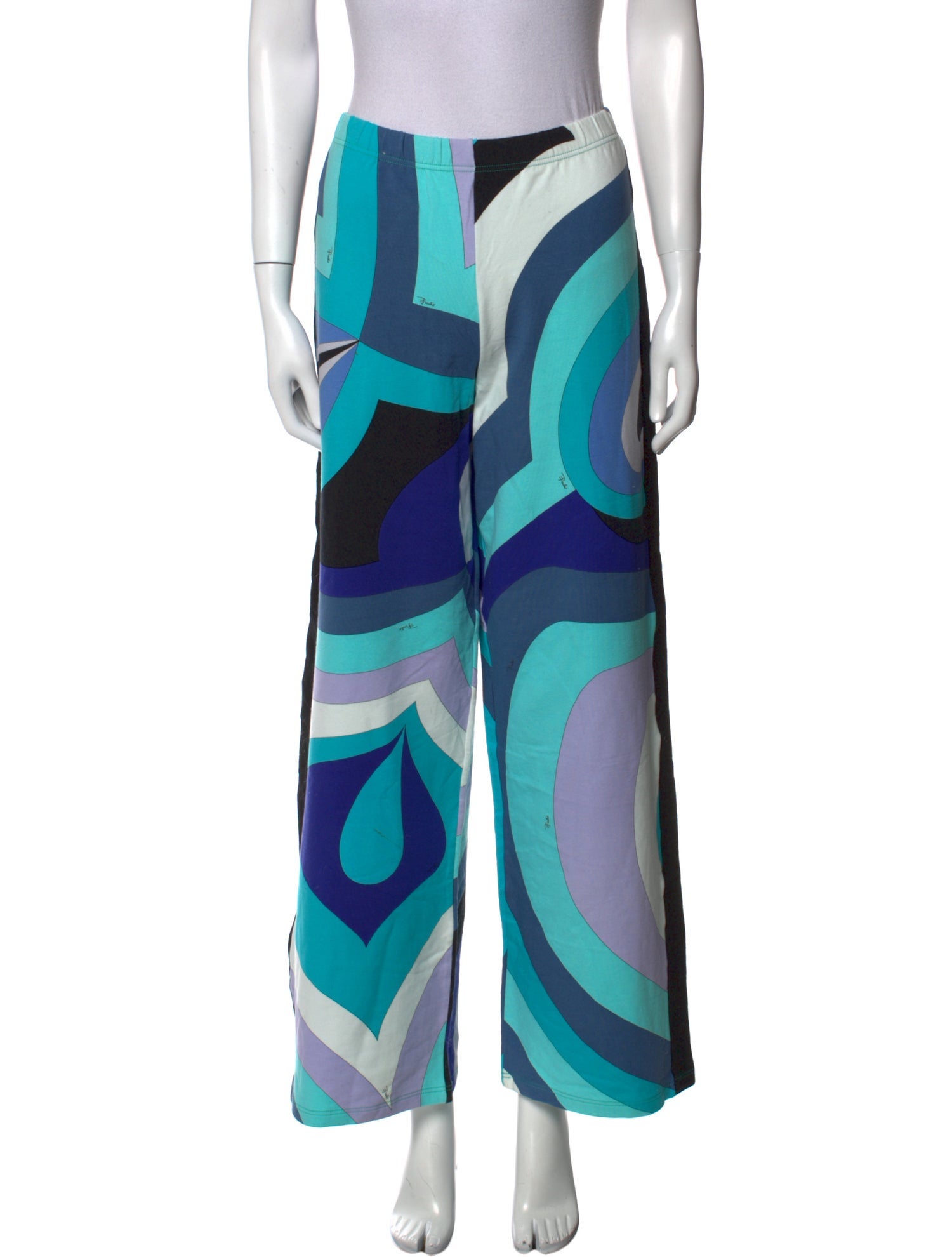 Emilio Pucci Printed Wide Leg Pants