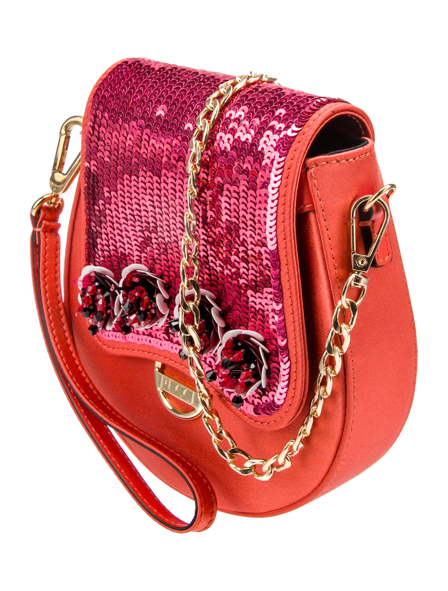 Emilio Pucci Satin Minaudière w/ Tags