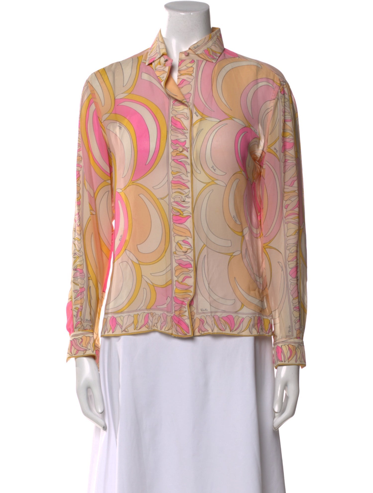 Emilio Pucci Vintage 1960's Button-Up Top