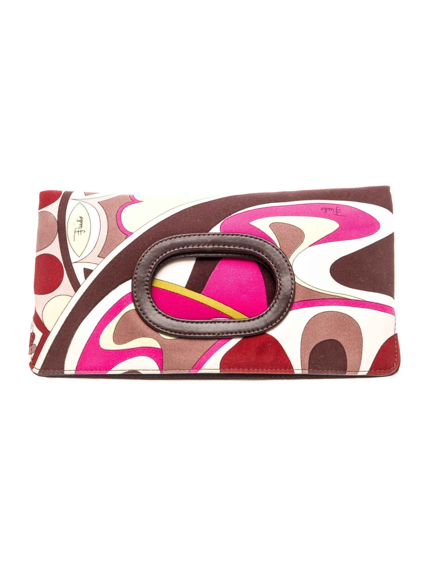 Emilio Pucci Canvas Top Handle Bag