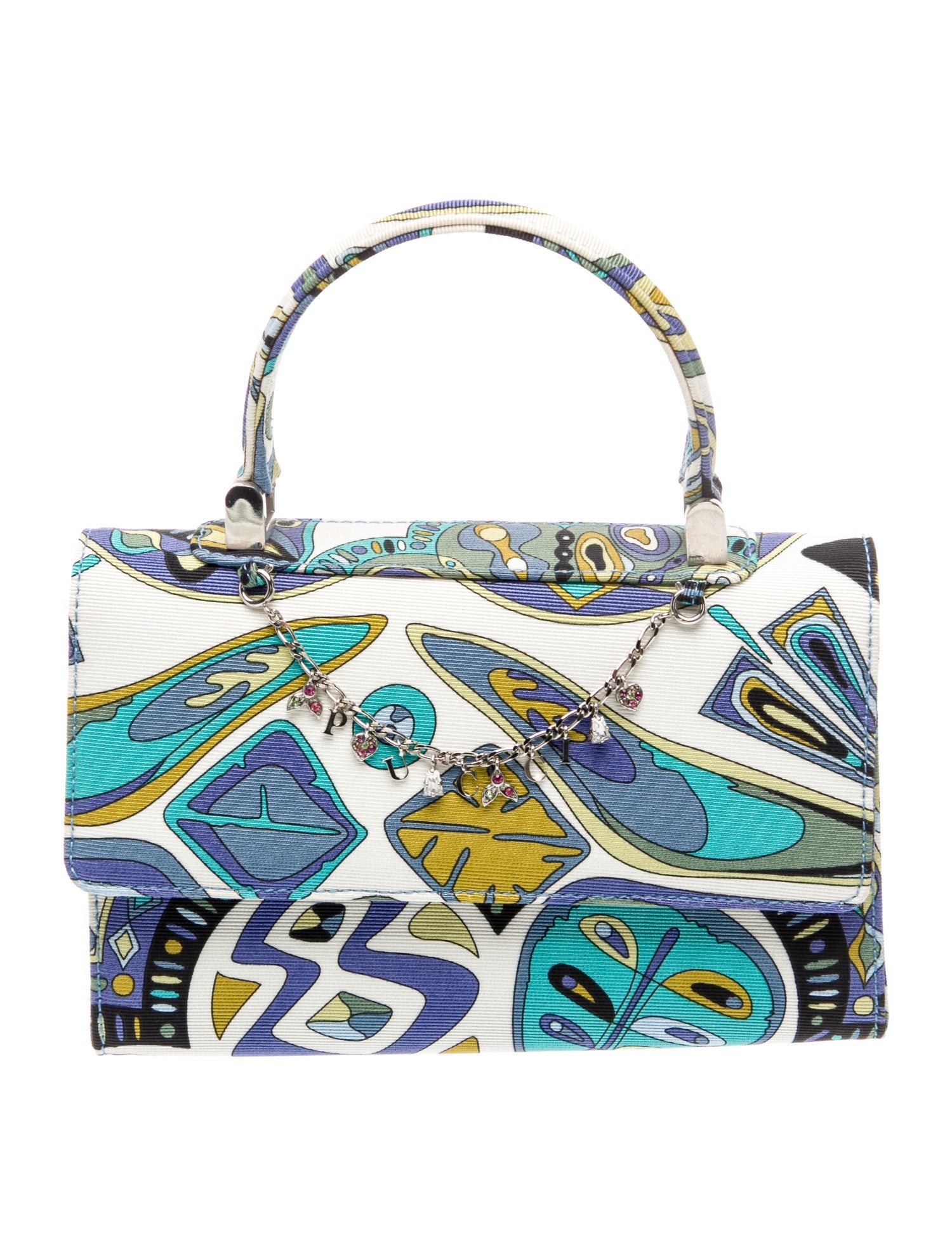 Emilio Pucci Nylon Top Handle Bag