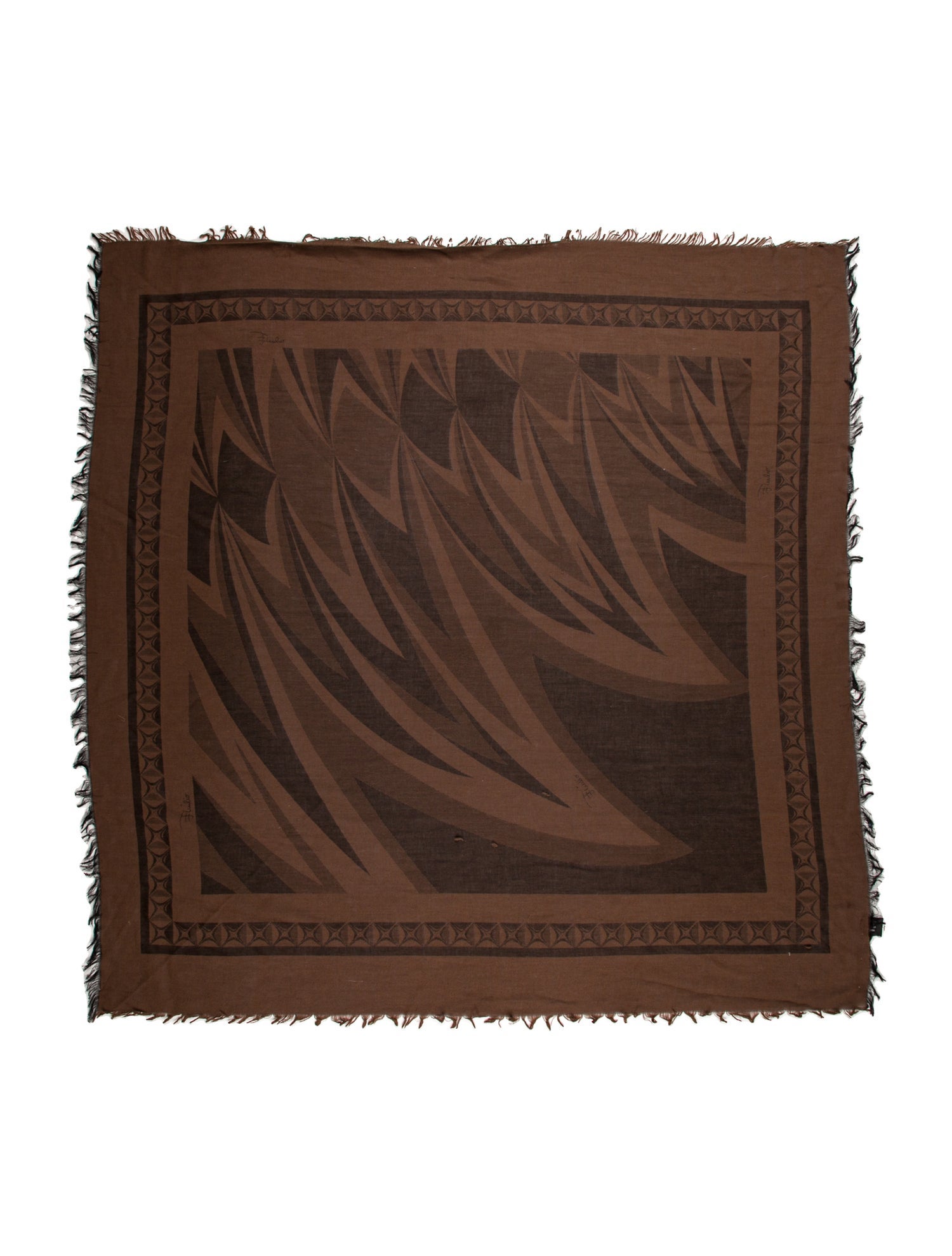 Emilio Pucci Canvas Printed Scarf