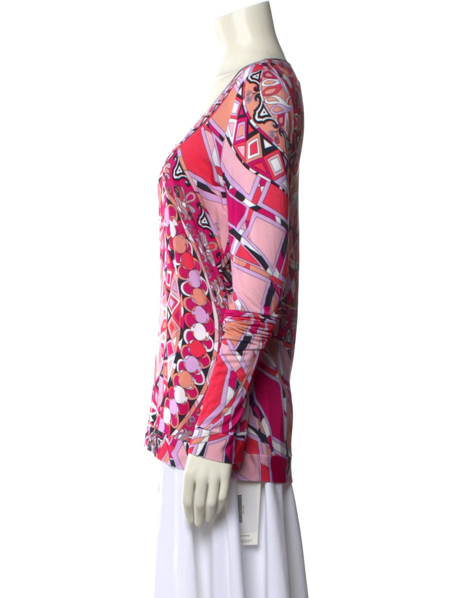 Emilio Pucci Printed Scoop Neck Blouse