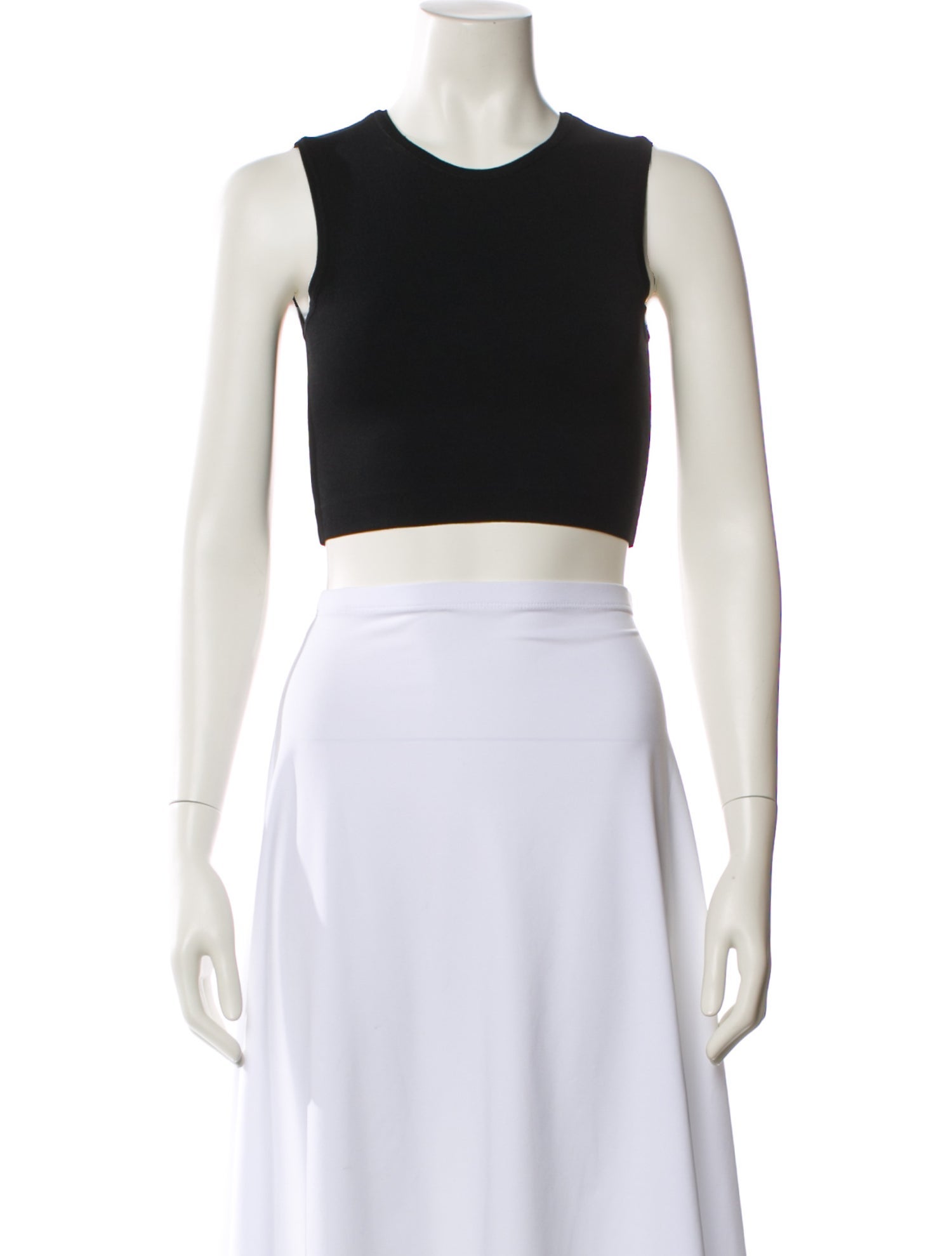 Emilio Pucci Crew Neck Sleeveless Crop Top