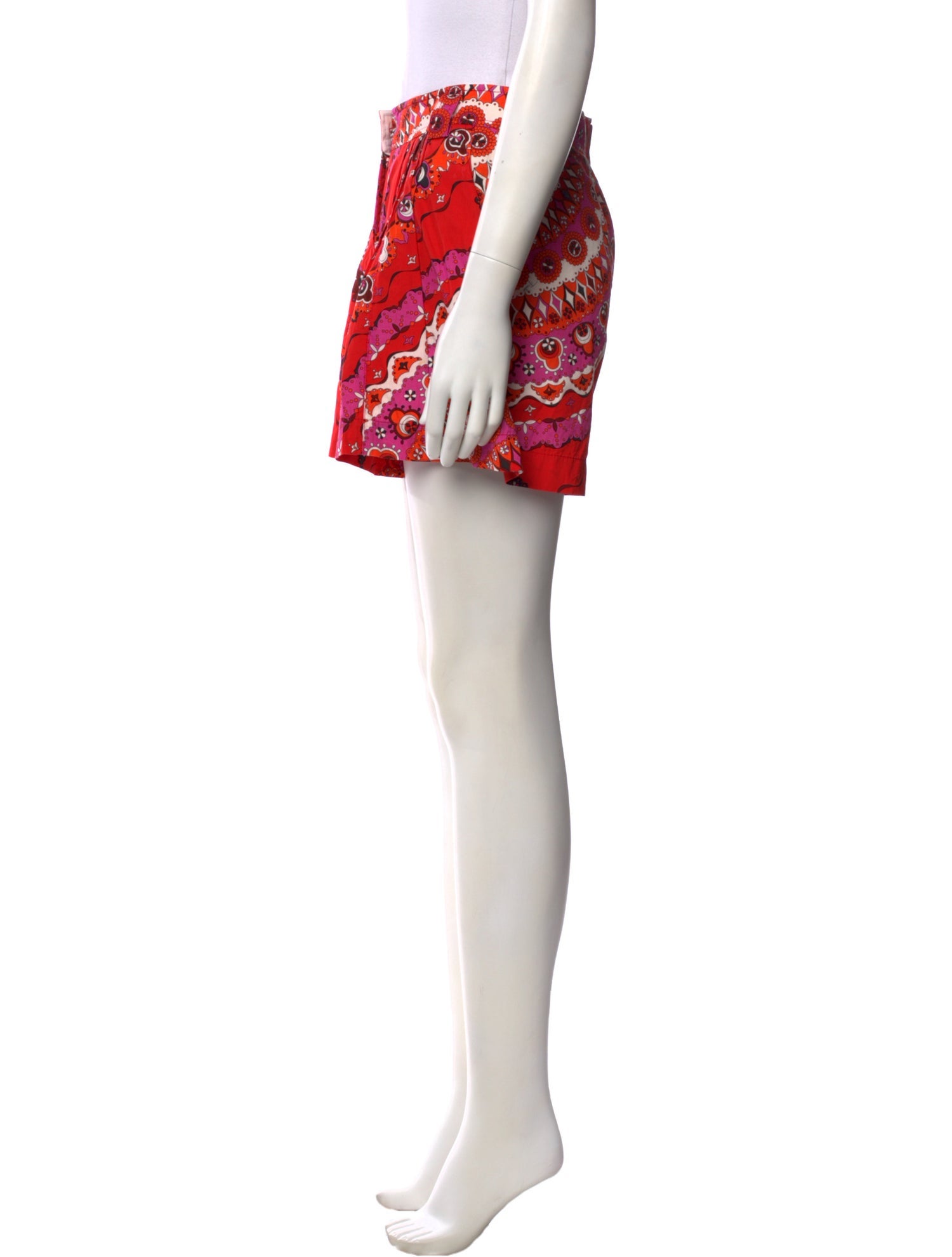 Emilio Pucci Floral Print Mini Shorts