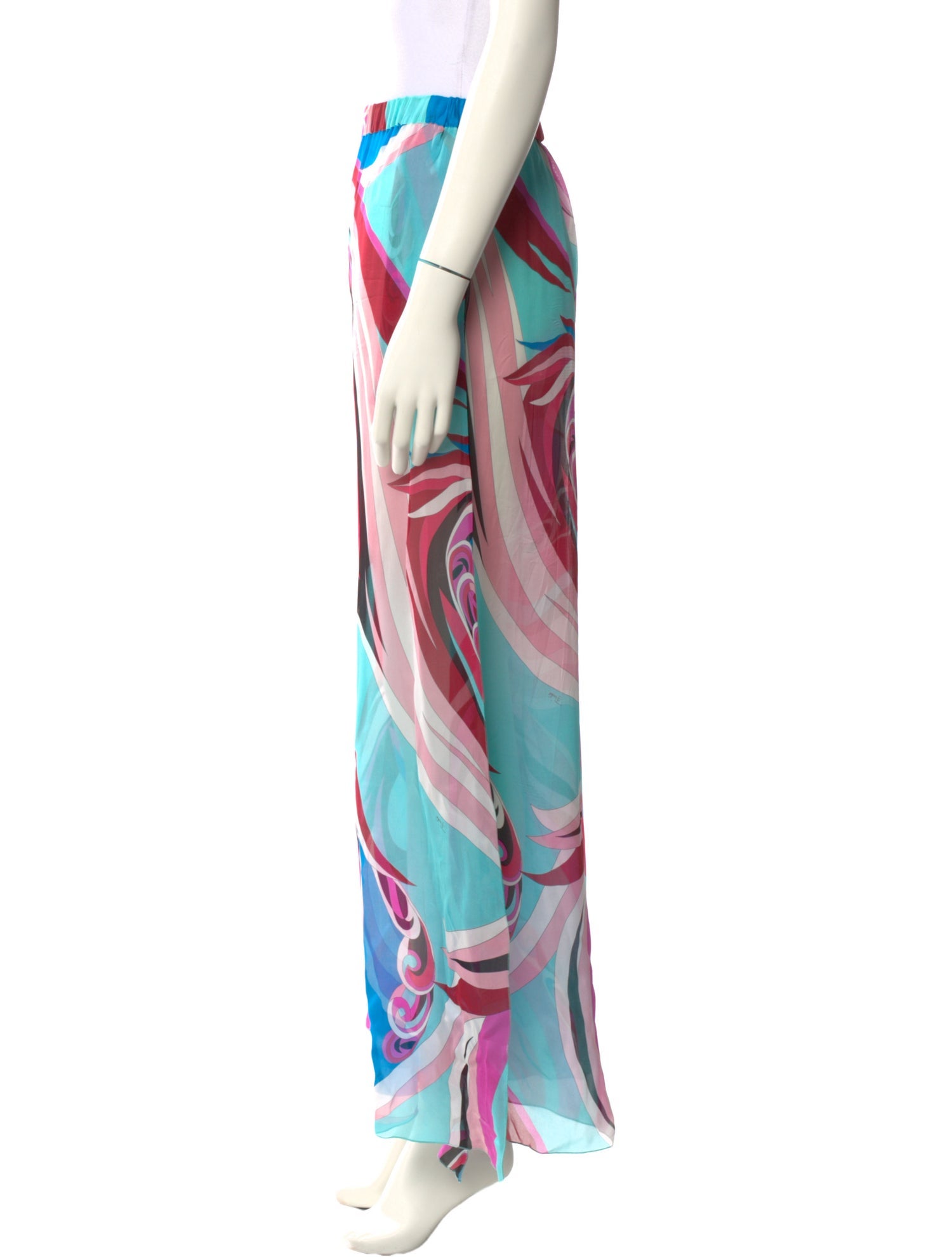 Emilio Pucci Silk Midi Length Skirt