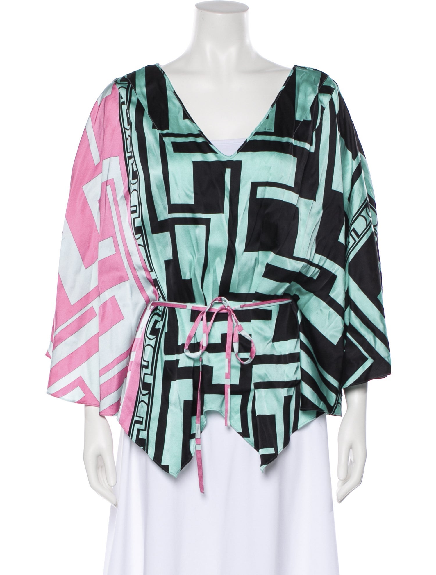 Emilio Pucci Silk Printed Shawl