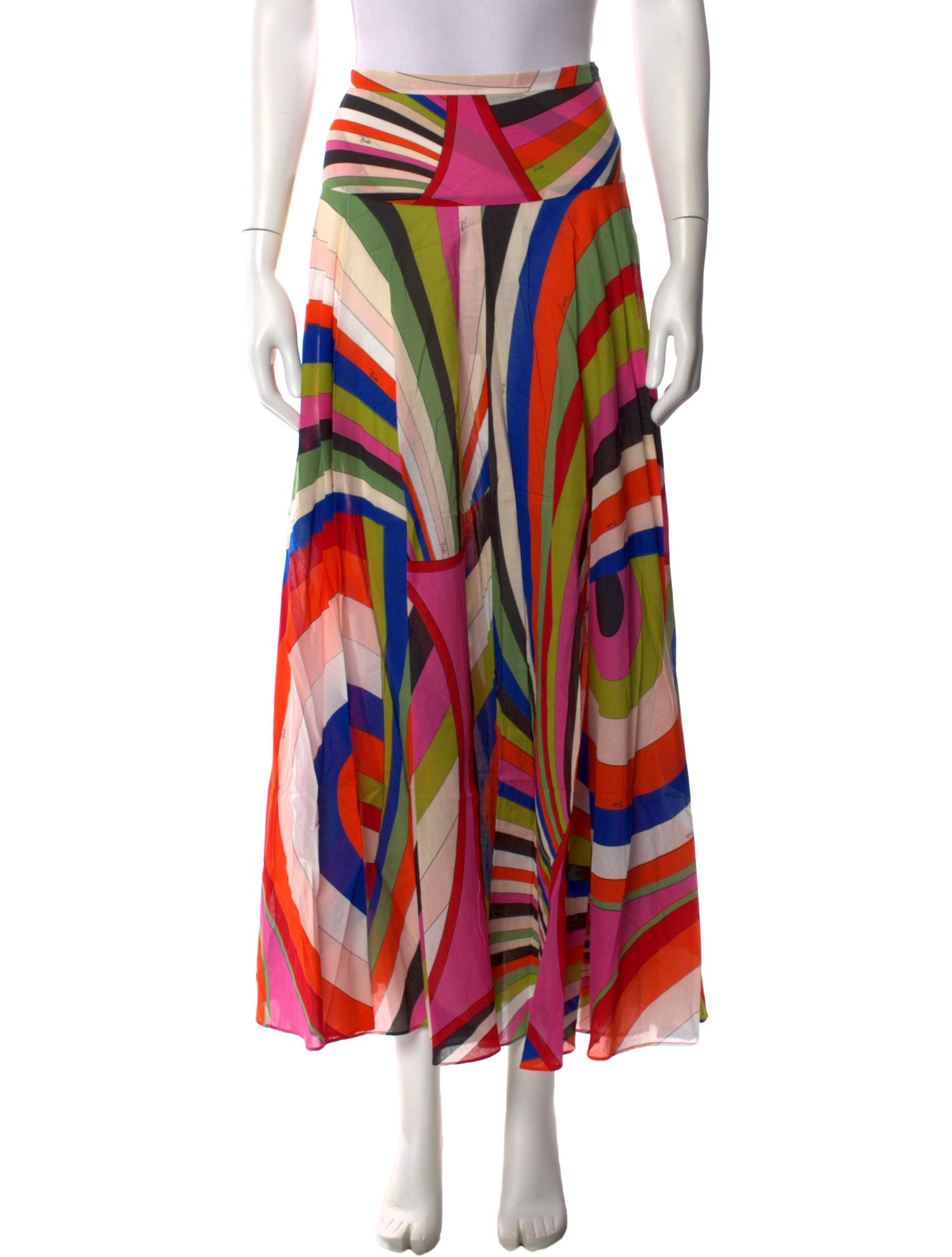 Emilio Pucci Printed Midi Length Skirt