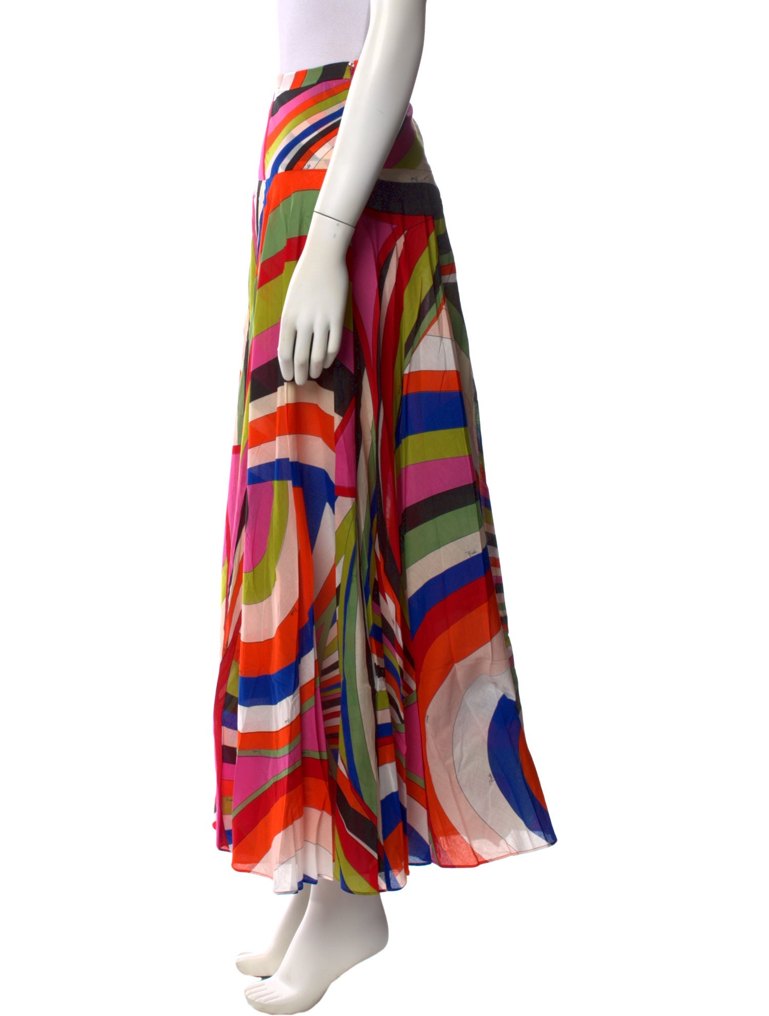 Emilio Pucci Printed Midi Length Skirt