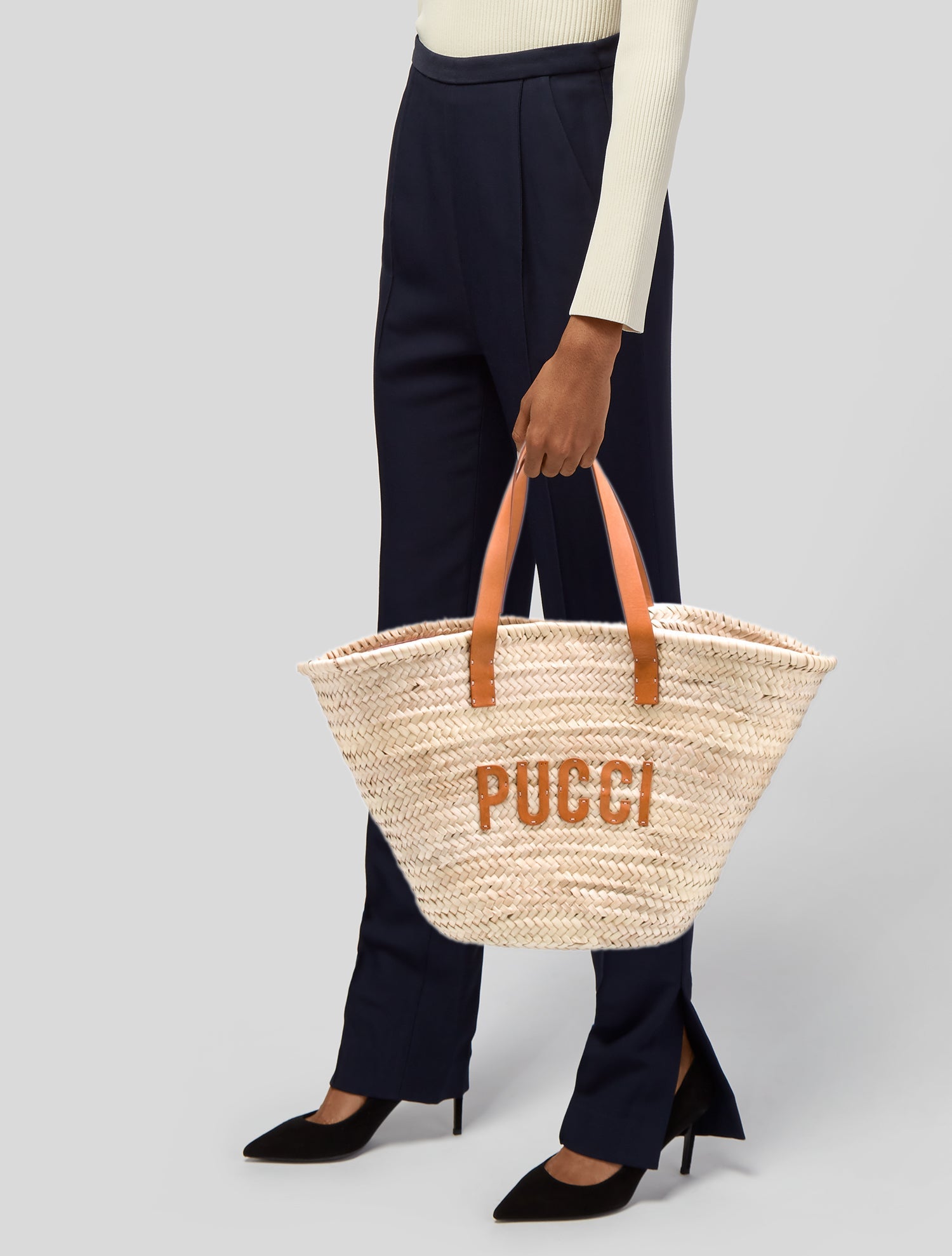 Emilio Pucci Straw Belt Bag