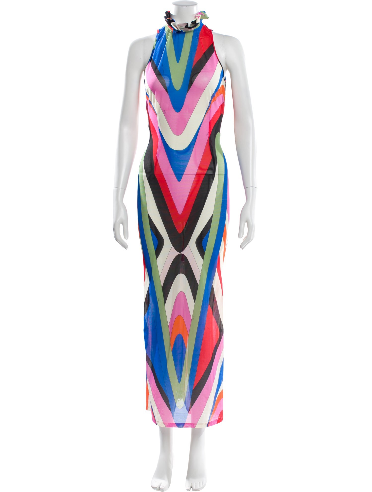 Emilio Pucci Printed Long Dress w/ Tags