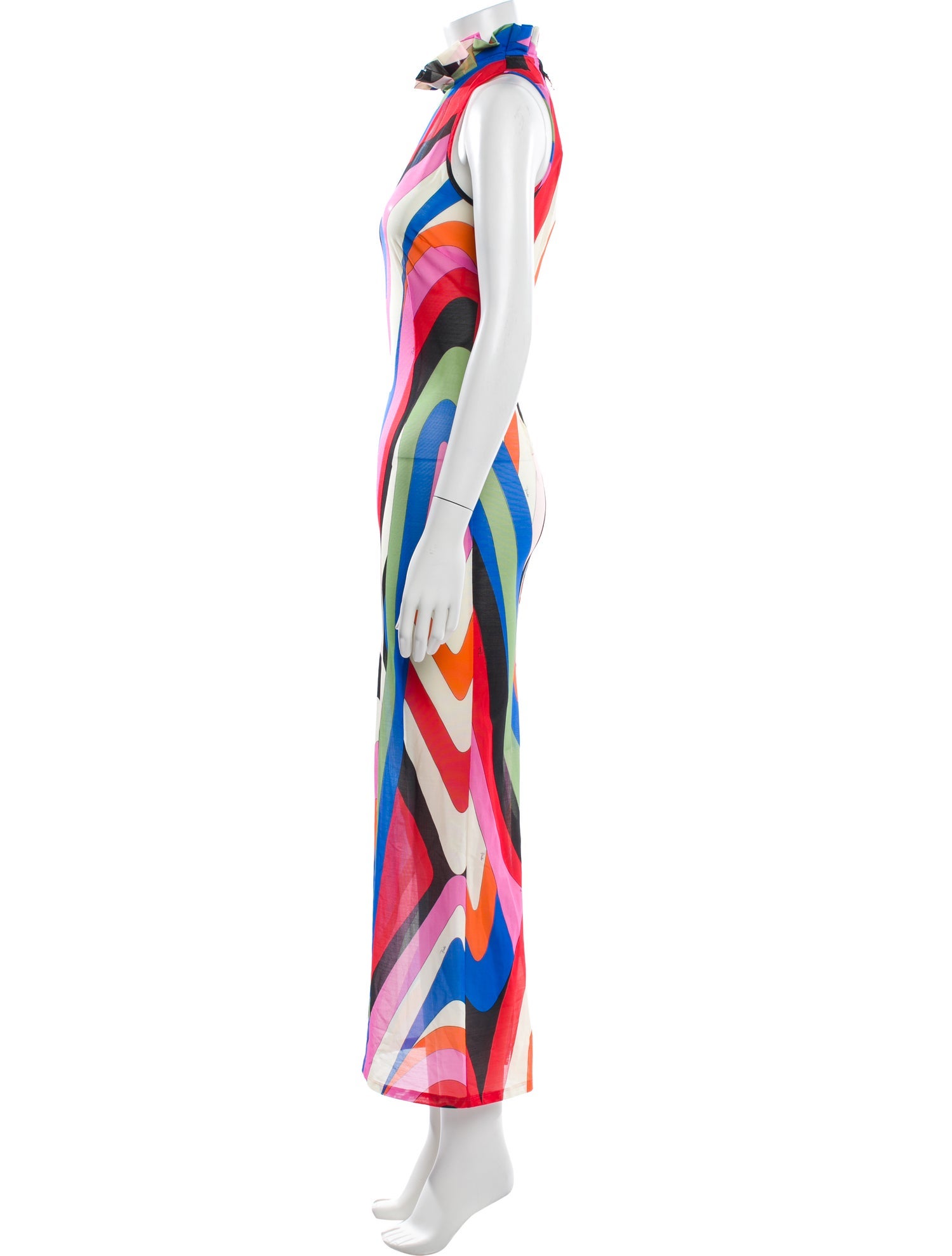 Emilio Pucci Printed Long Dress w/ Tags