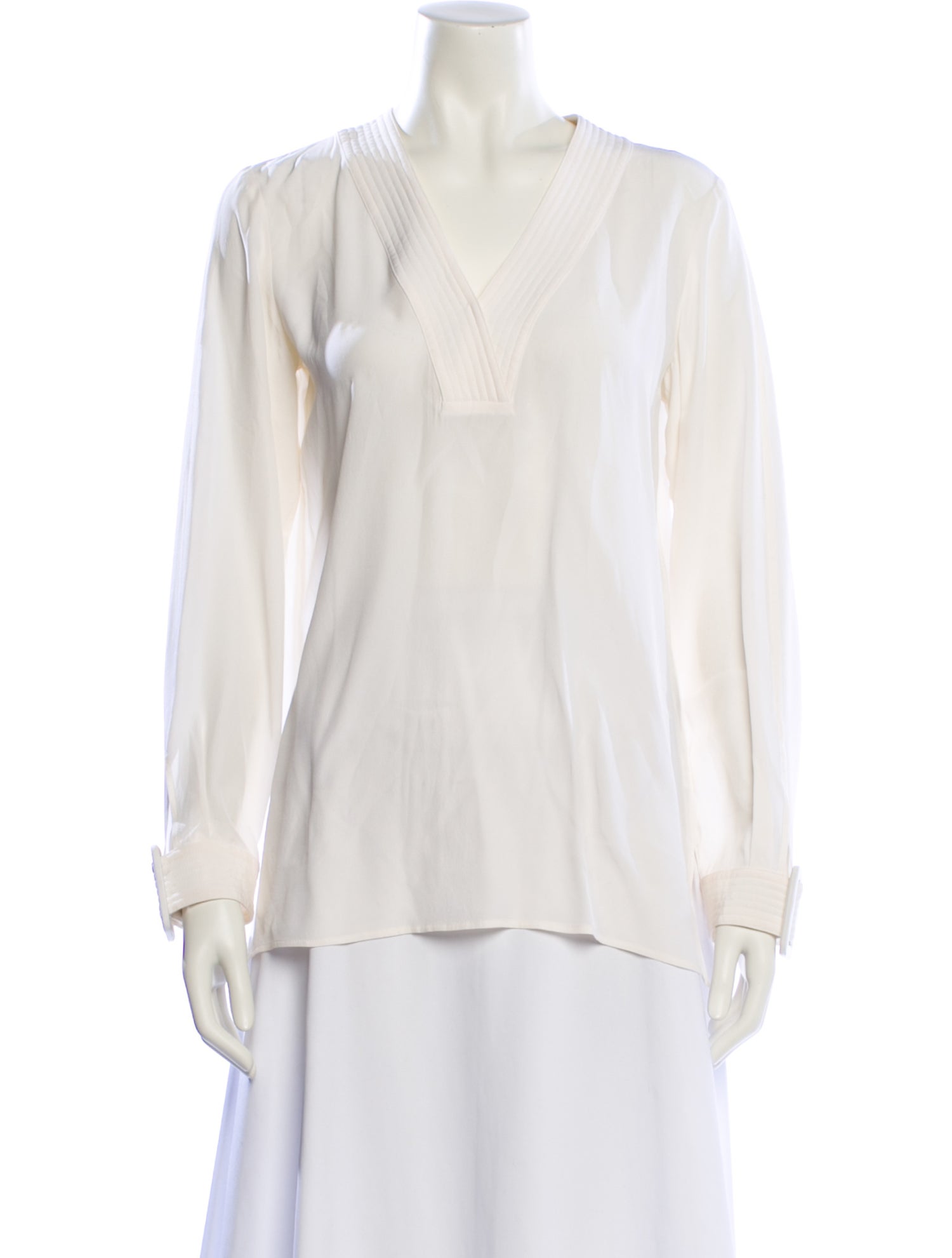 Emilio Pucci Silk V-Neck Blouse w/ Tags