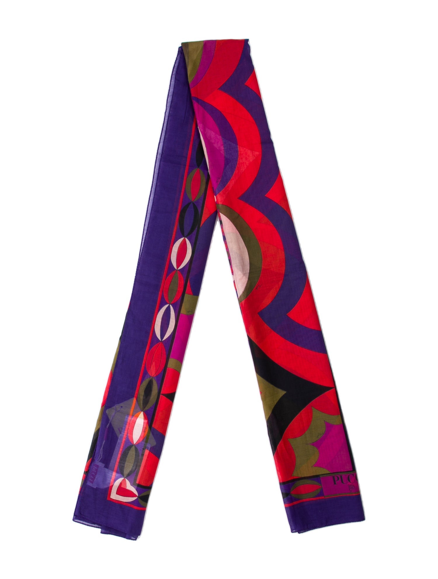Emilio Pucci Silk Printed Scarf w/ Tags