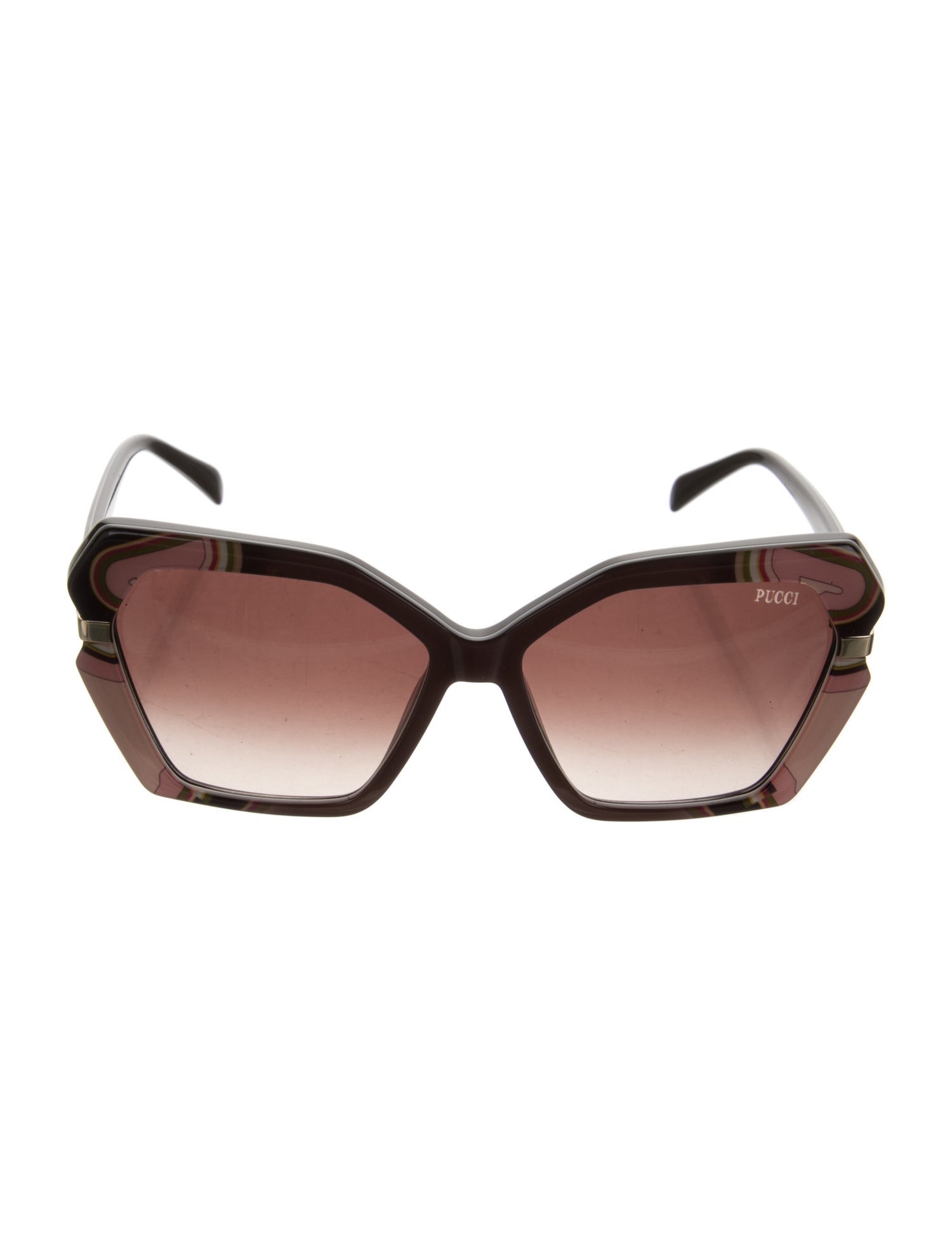 Emilio Pucci Oversize Gradient Sunglasses