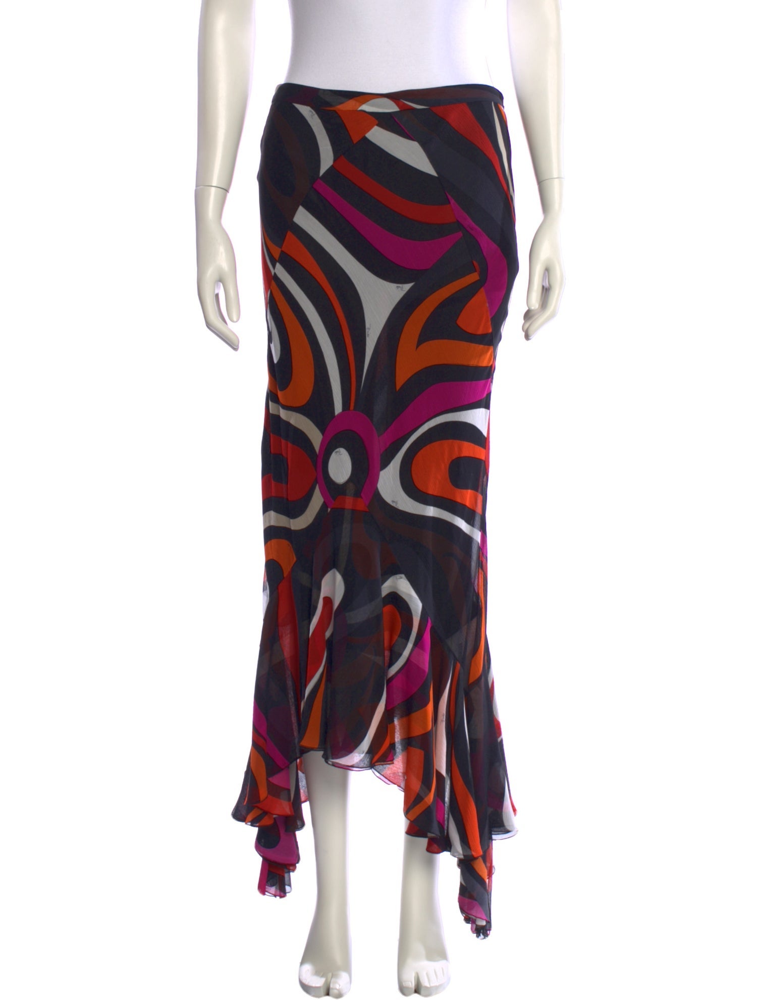 Emilio Pucci Silk Long Skirt