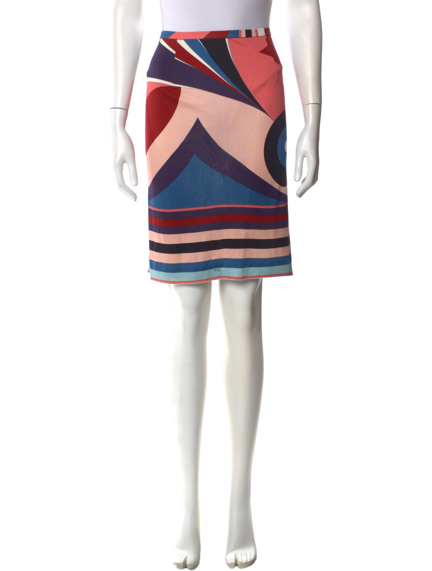 Emilio Pucci Striped Knee-Length Skirt
