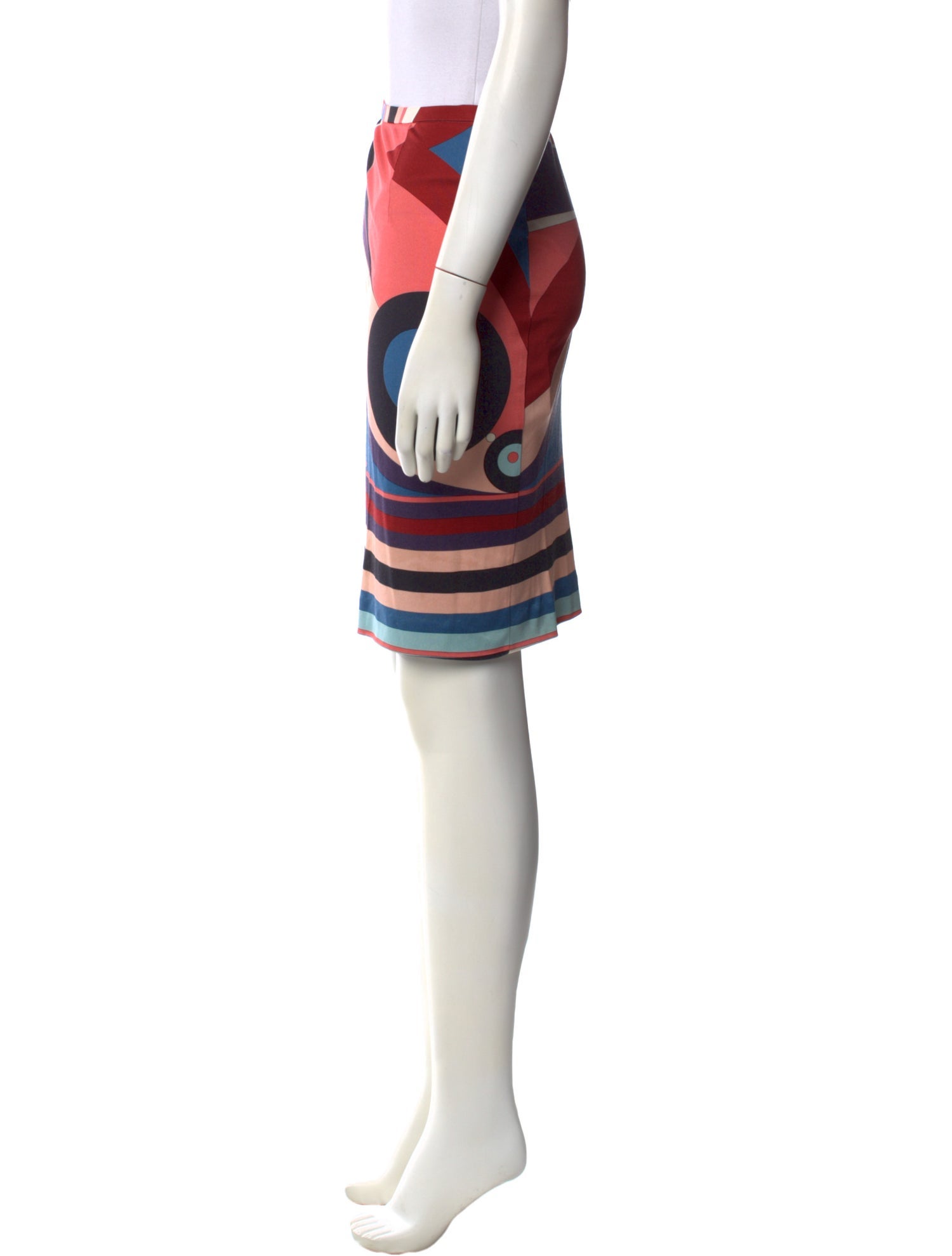 Emilio Pucci Striped Knee-Length Skirt