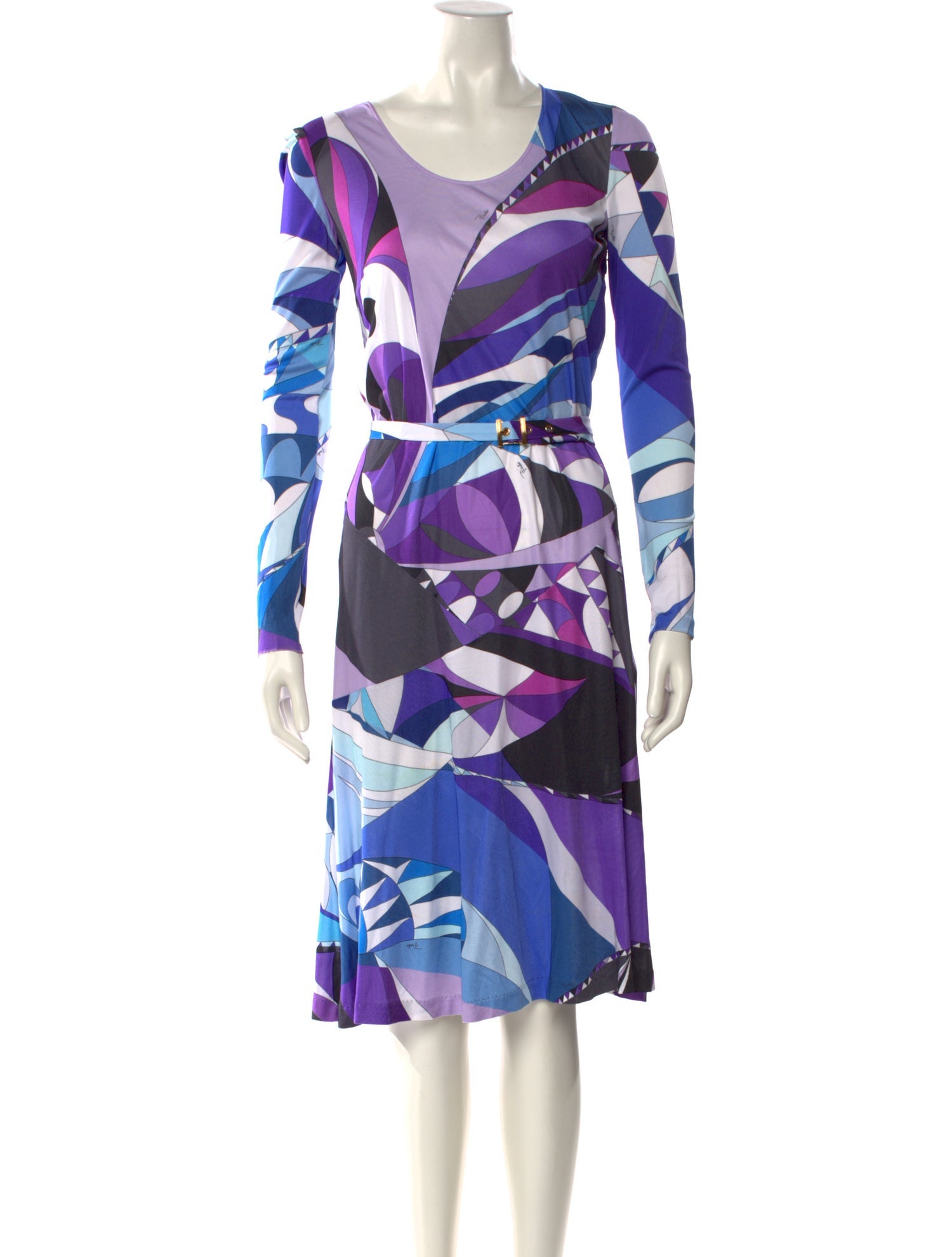 Emilio Pucci Printed Midi Length Dress