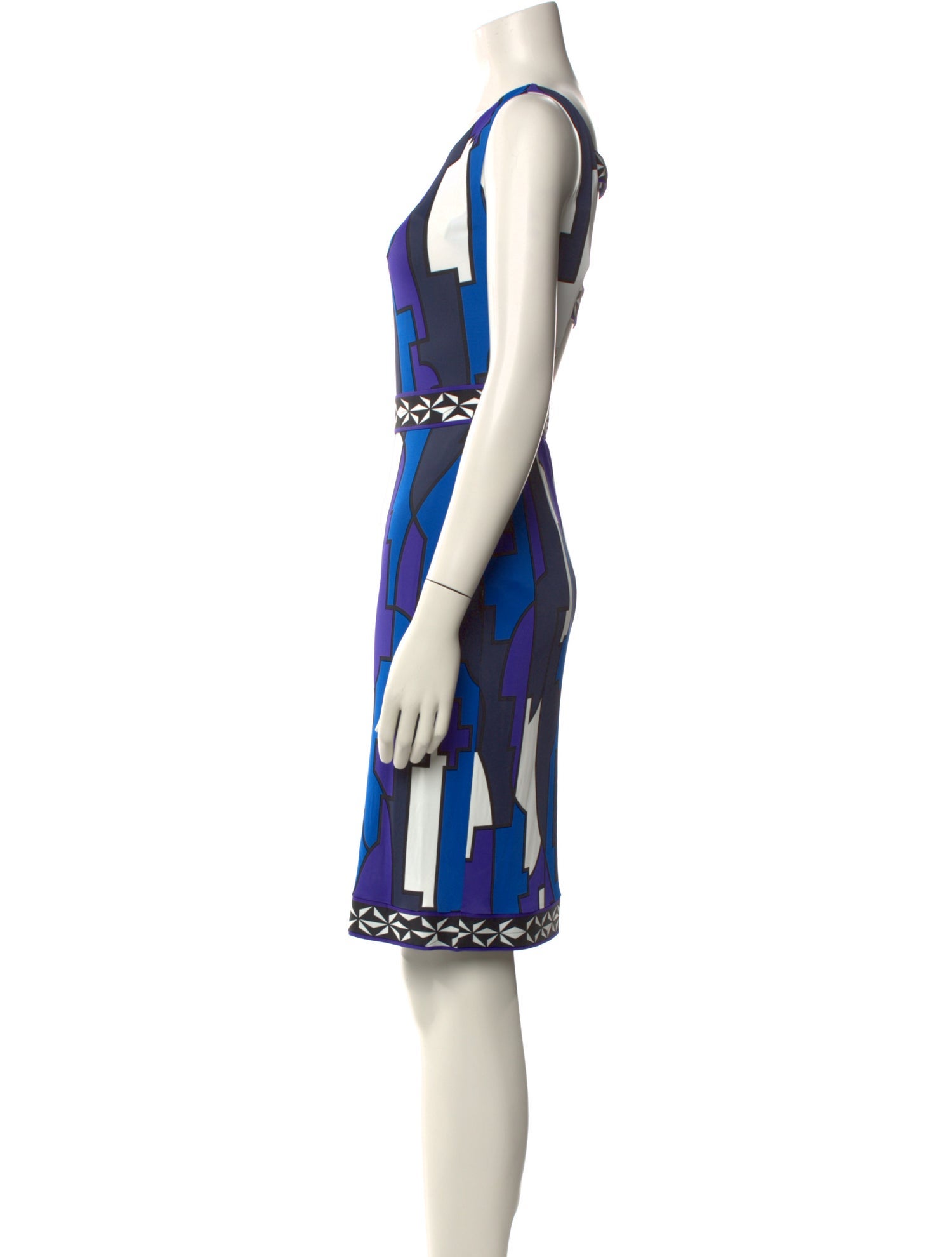 Emilio Pucci Printed Knee-Length Dress w/ Tags
