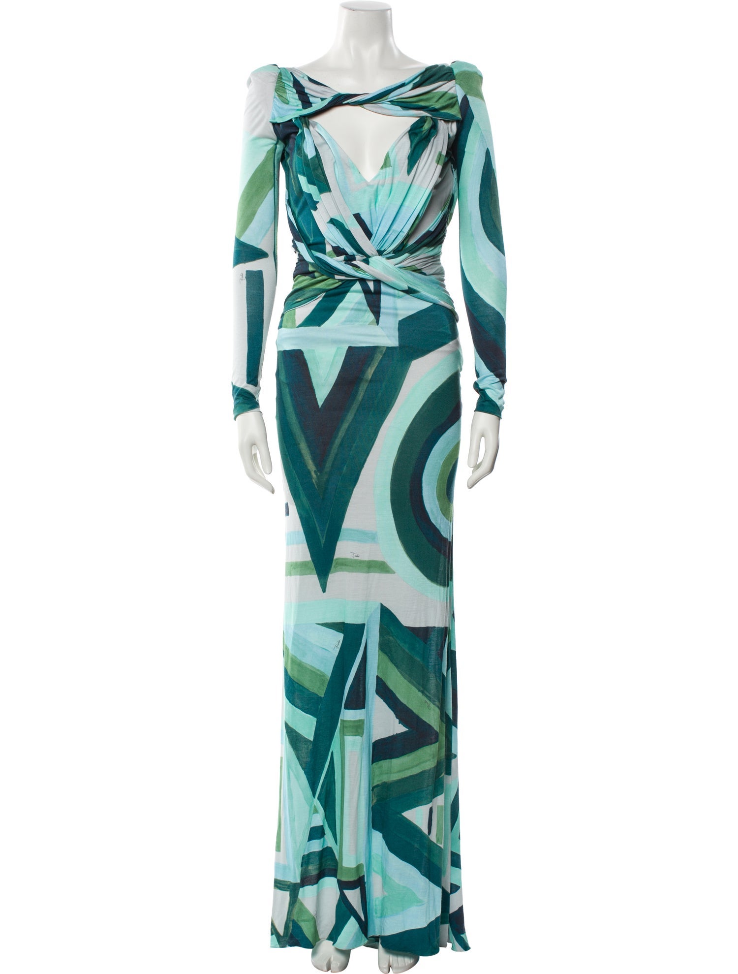 Emilio Pucci Printed Long Dress