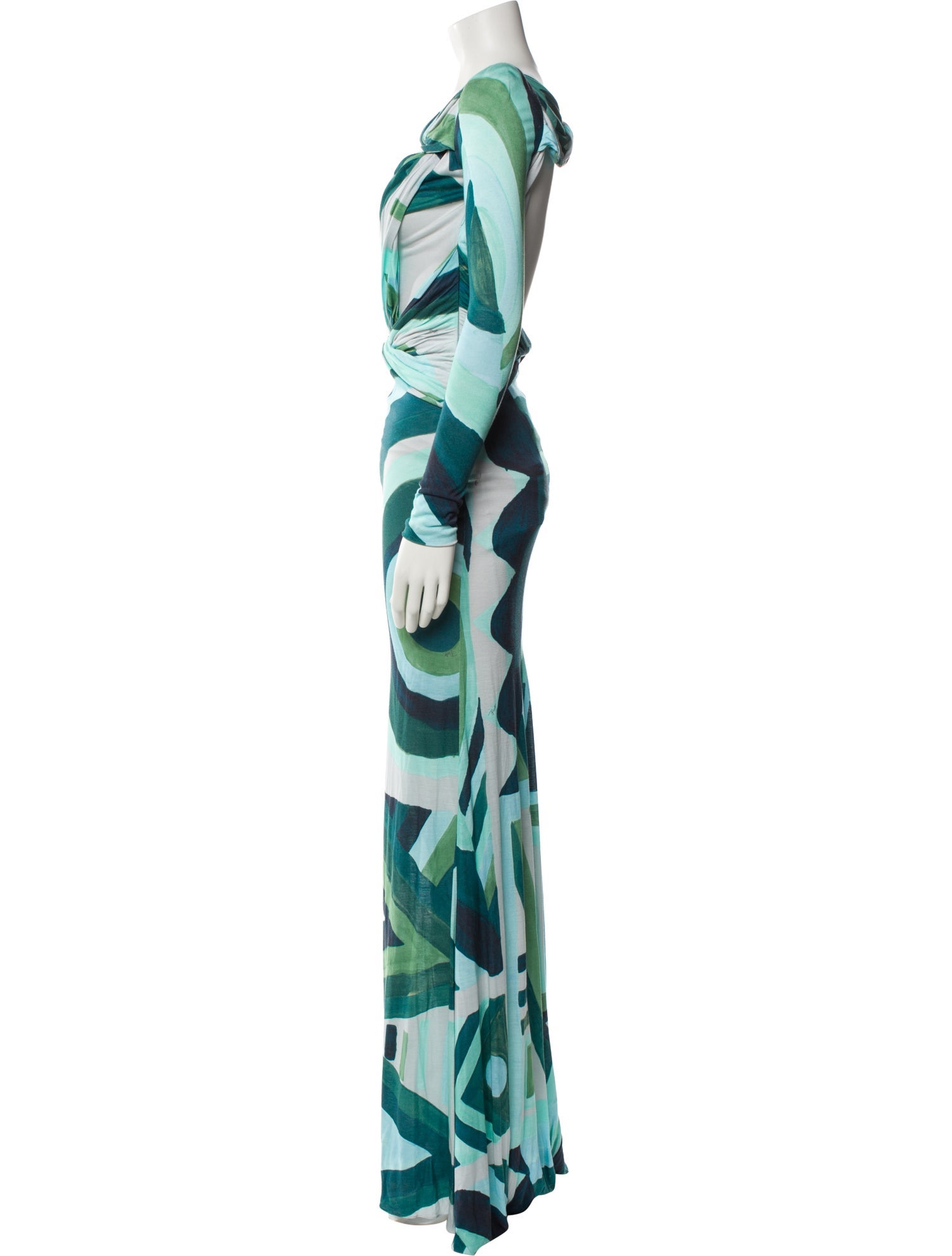 Emilio Pucci Printed Long Dress