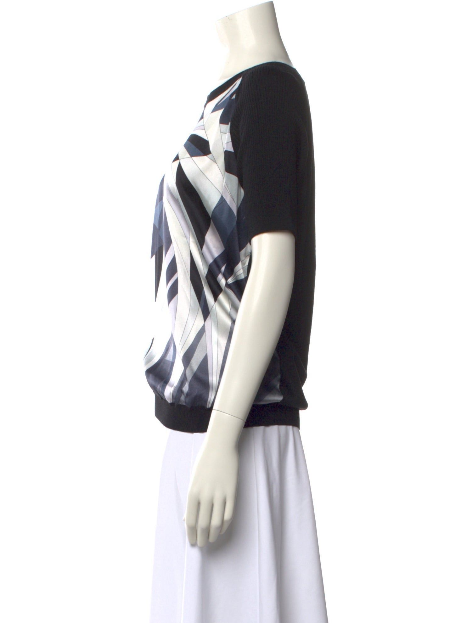 Emilio Pucci Silk Printed T-Shirt