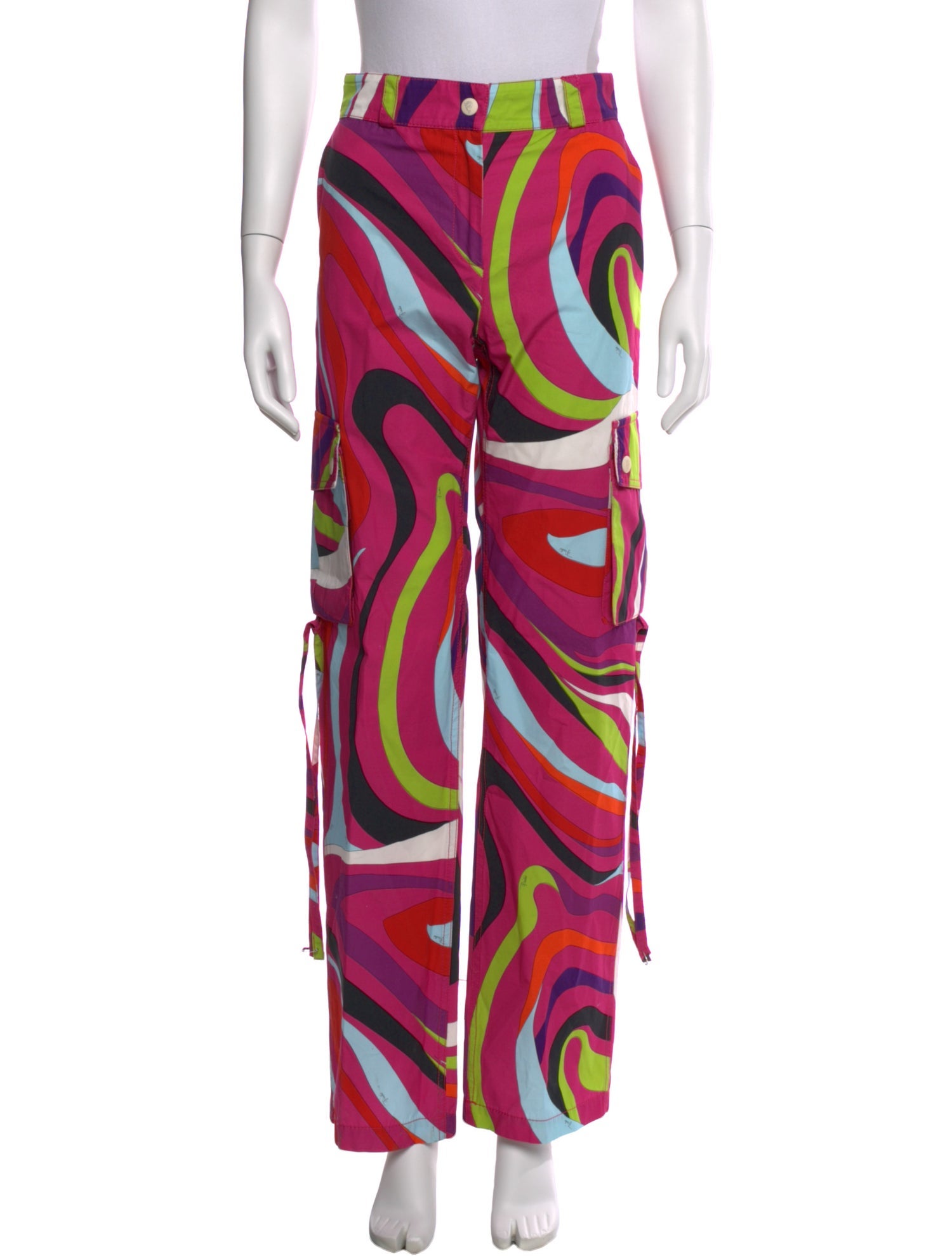 Emilio Pucci Printed Straight Leg Pants