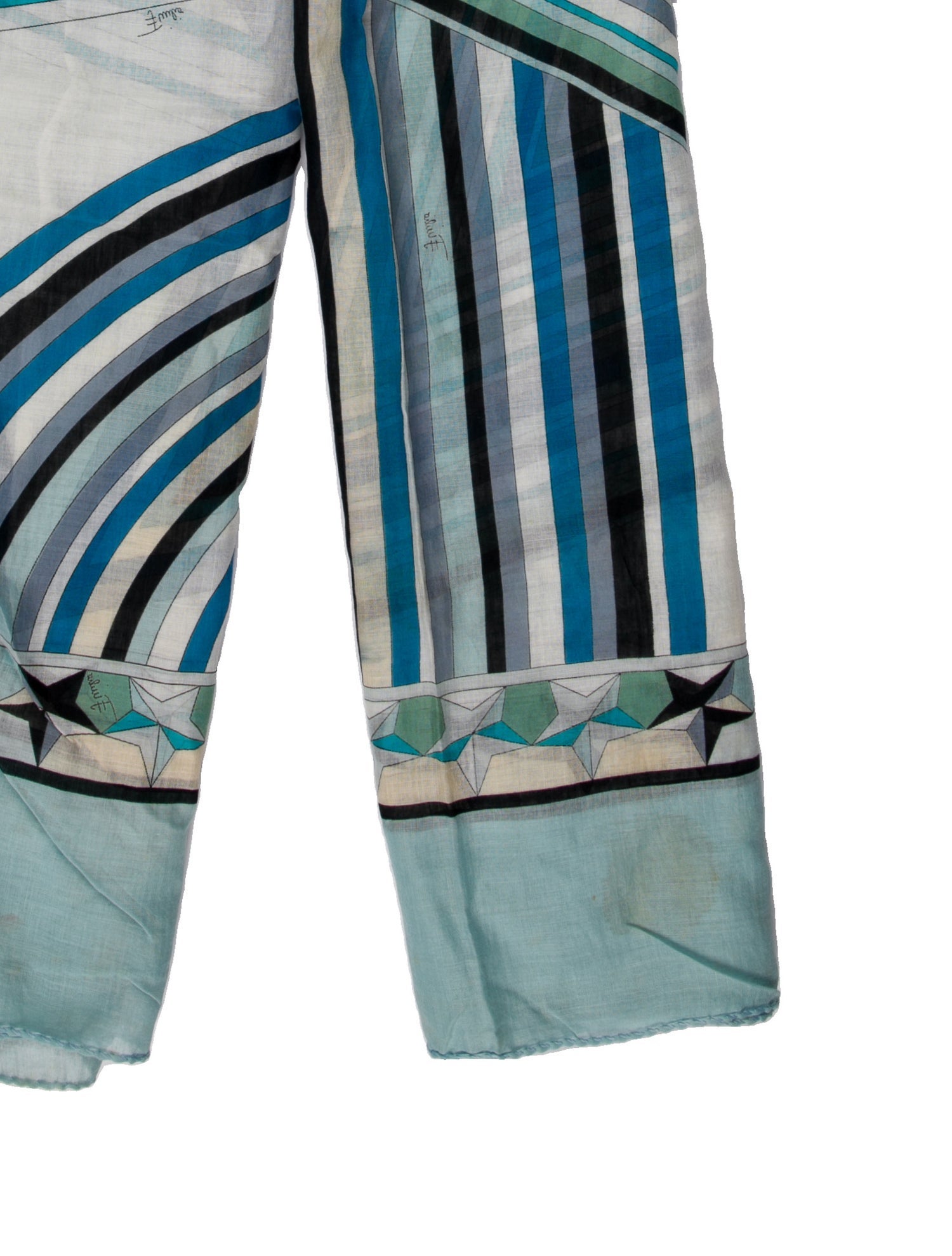 Emilio Pucci Glitter Striped Scarf