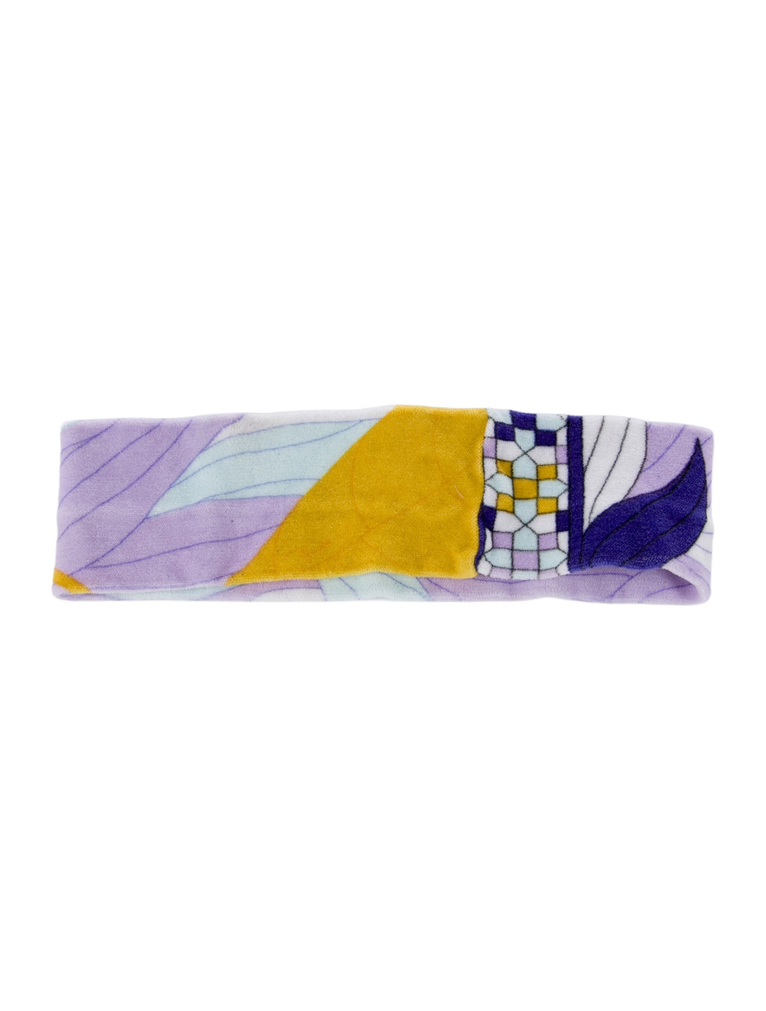 Emilio Pucci Colorblock Patterned Headband