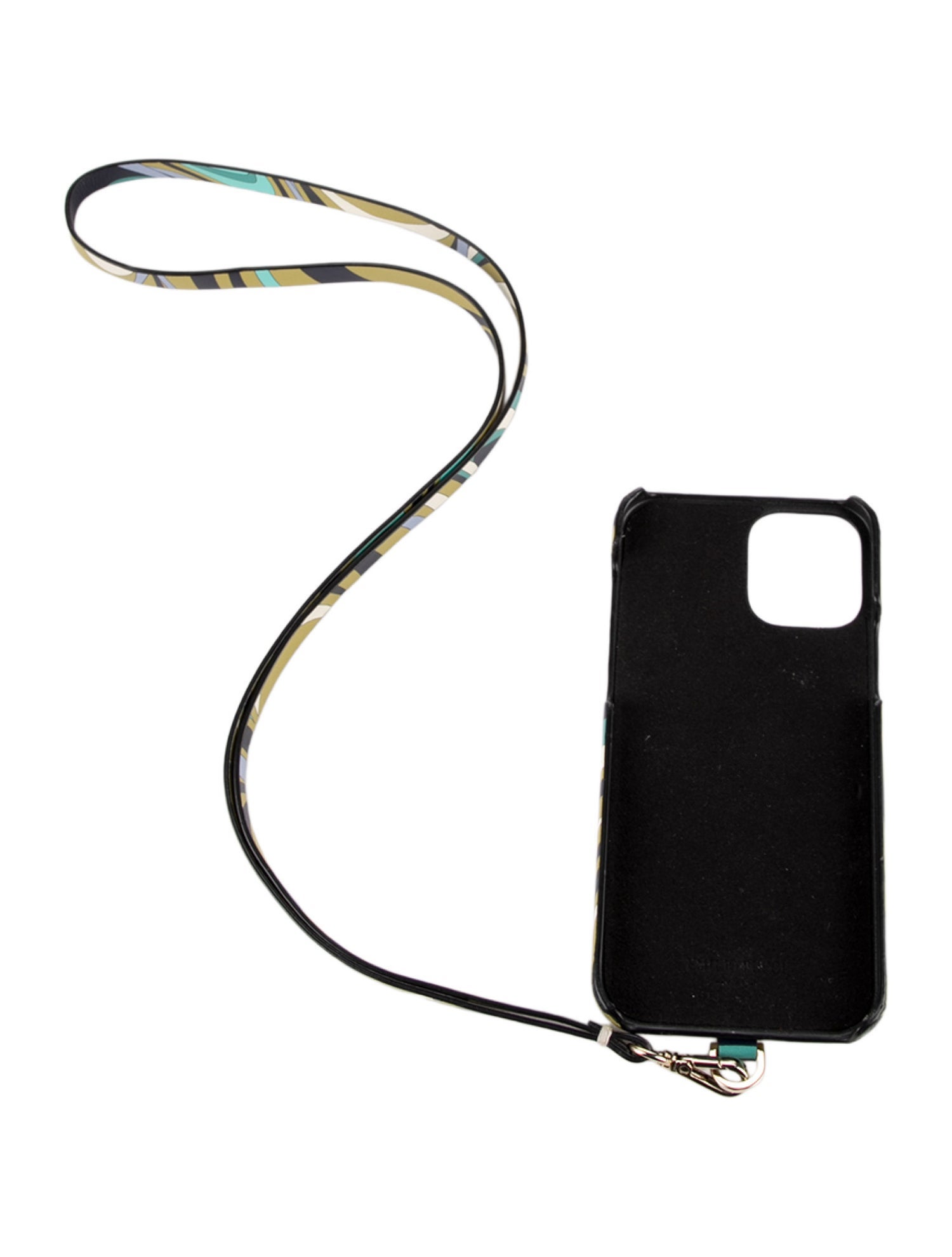 Emilio Pucci Lanyard Leather Phone Case