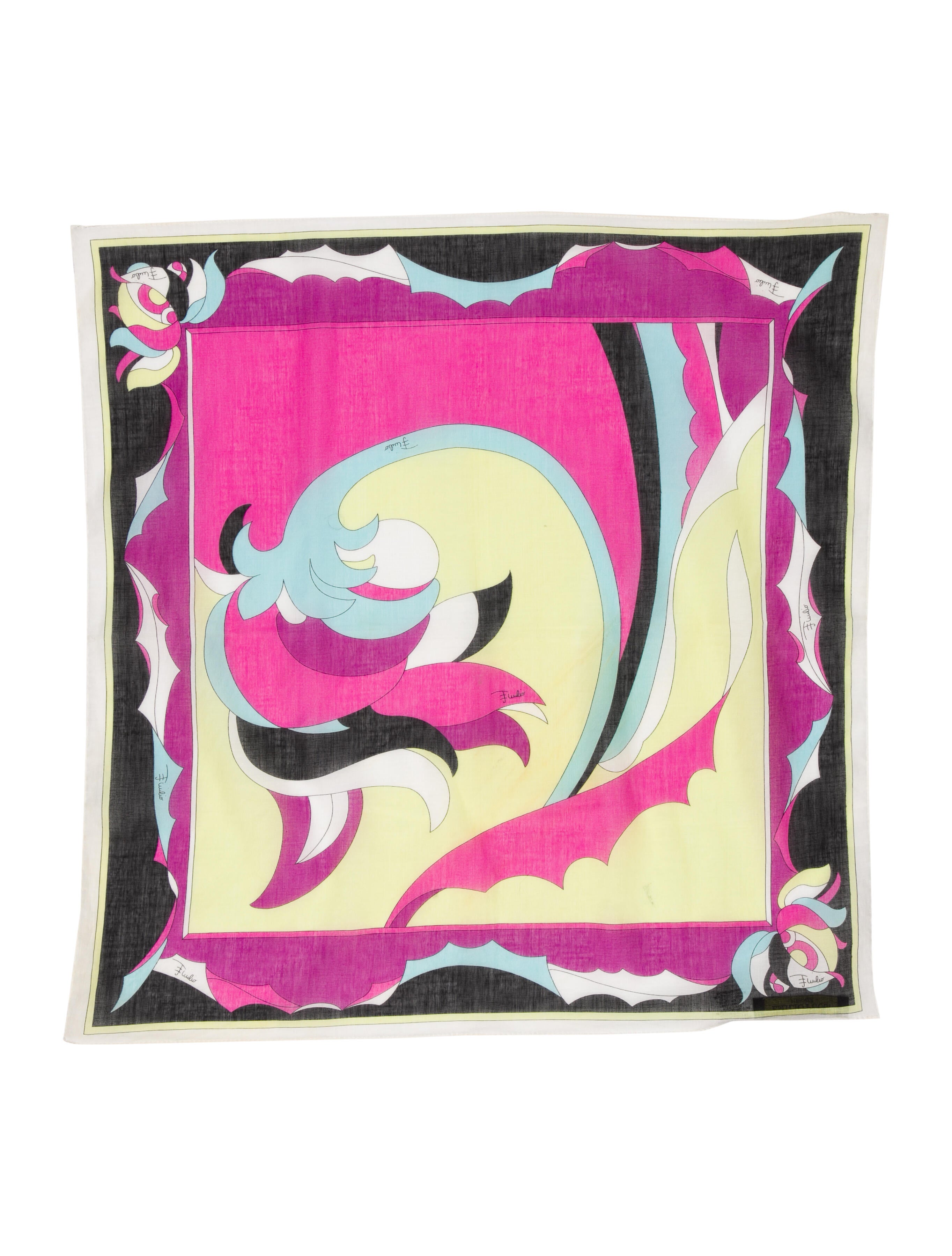 Emilio Pucci Silk Printed Scarf