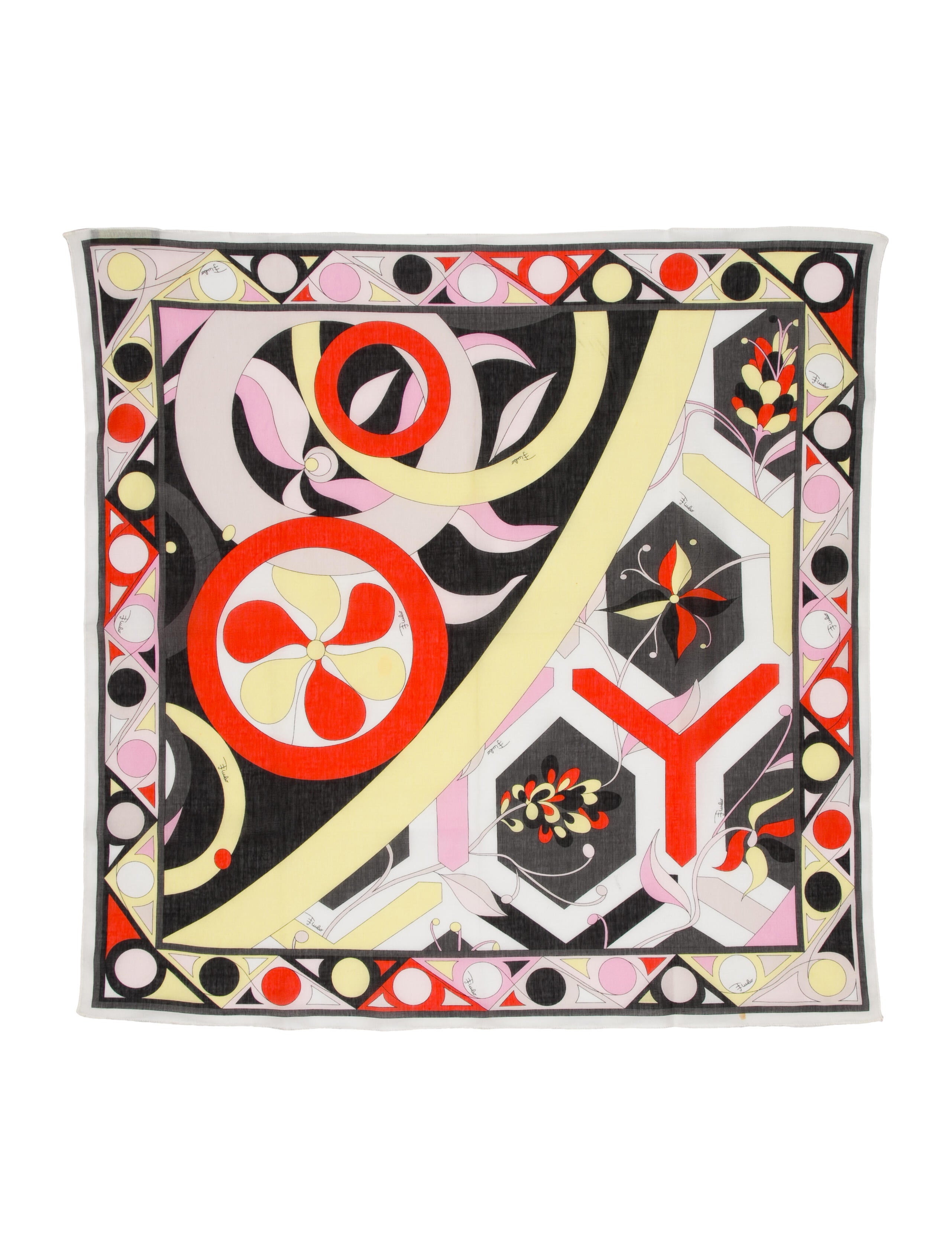 Emilio Pucci Silk Printed Scarf