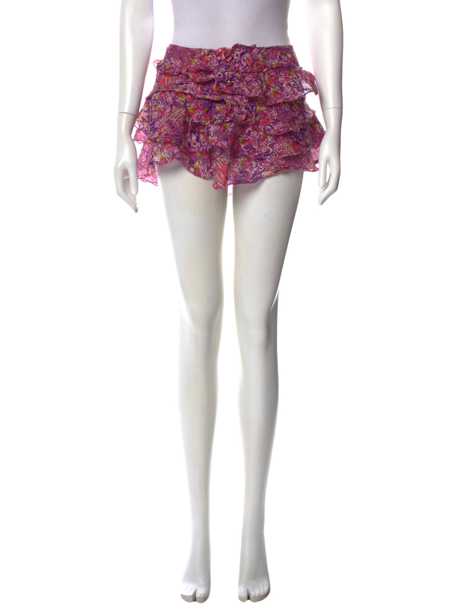 Emilio Pucci Floral Print Mini Skirt