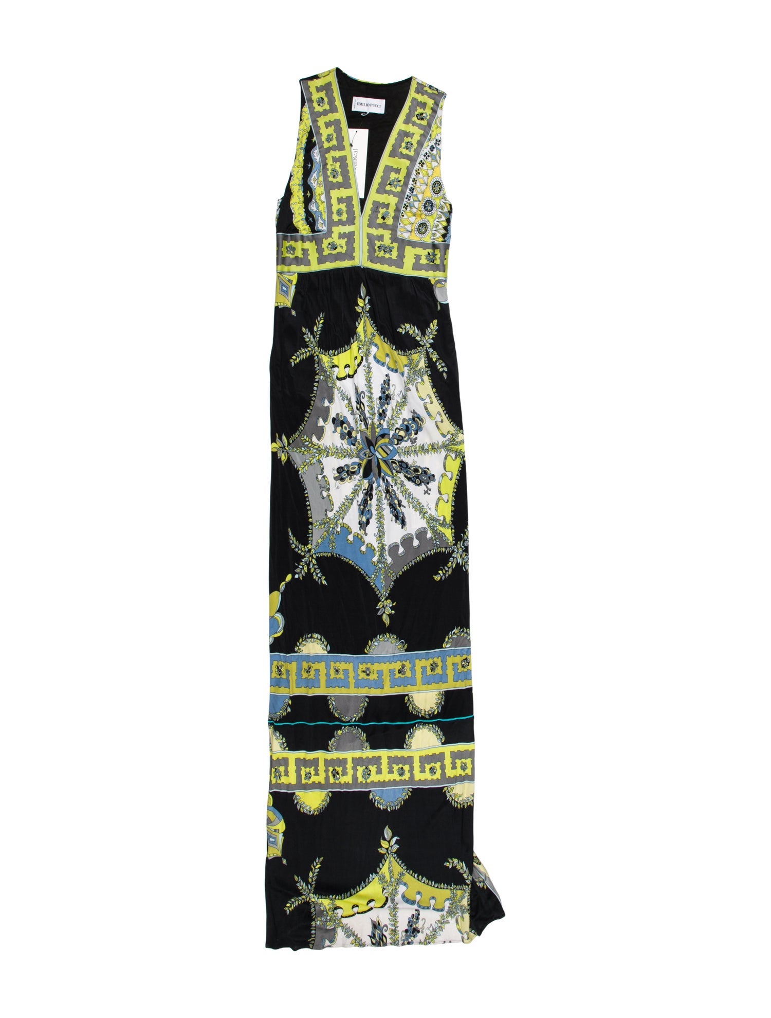 Emilio Pucci Graphic Print Long Dress