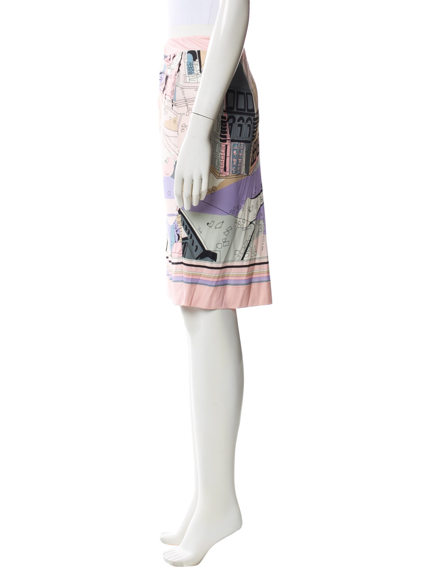 Emilio Pucci Printed Knee-Length Skirt
