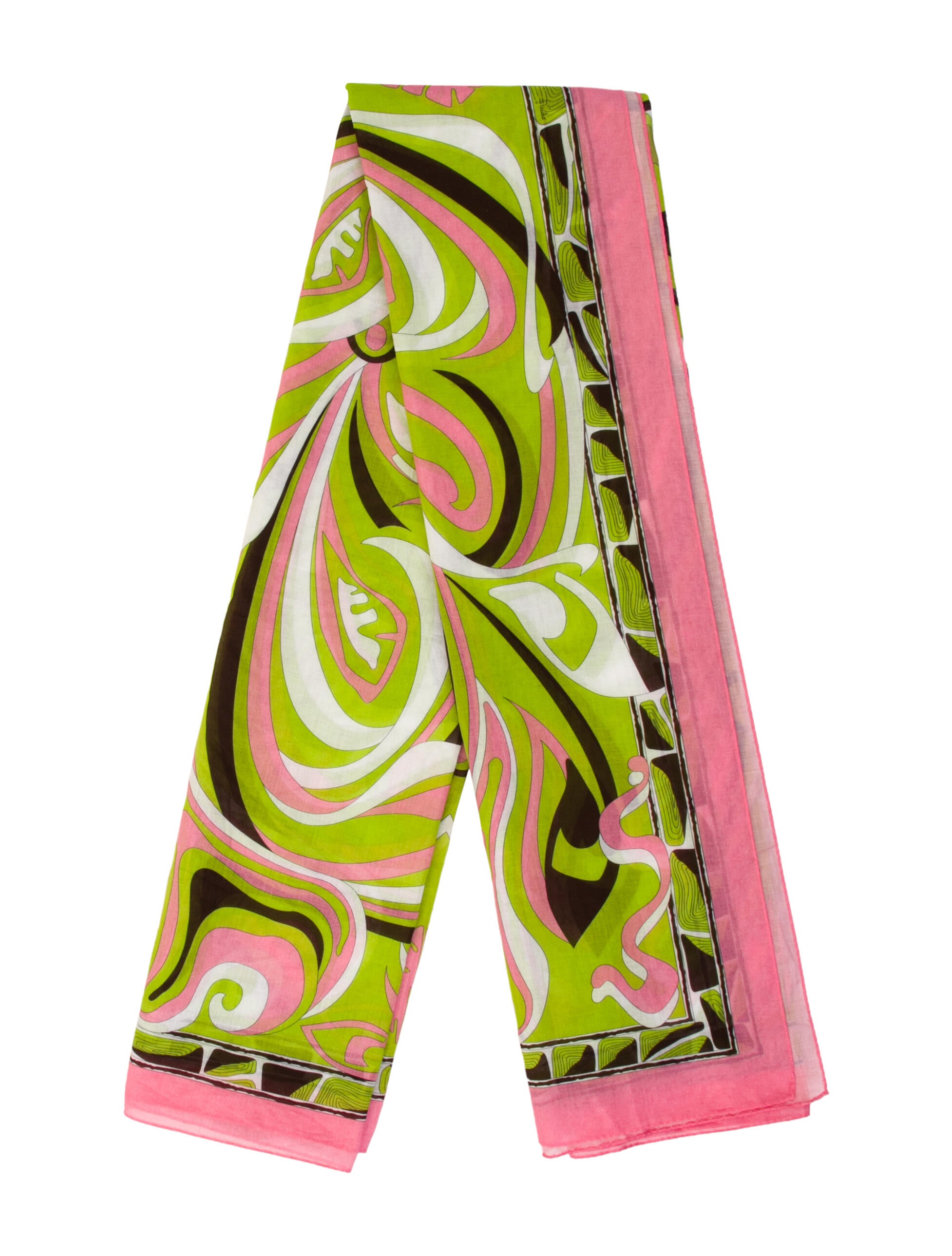Emilio Pucci Angora Printed Scarf