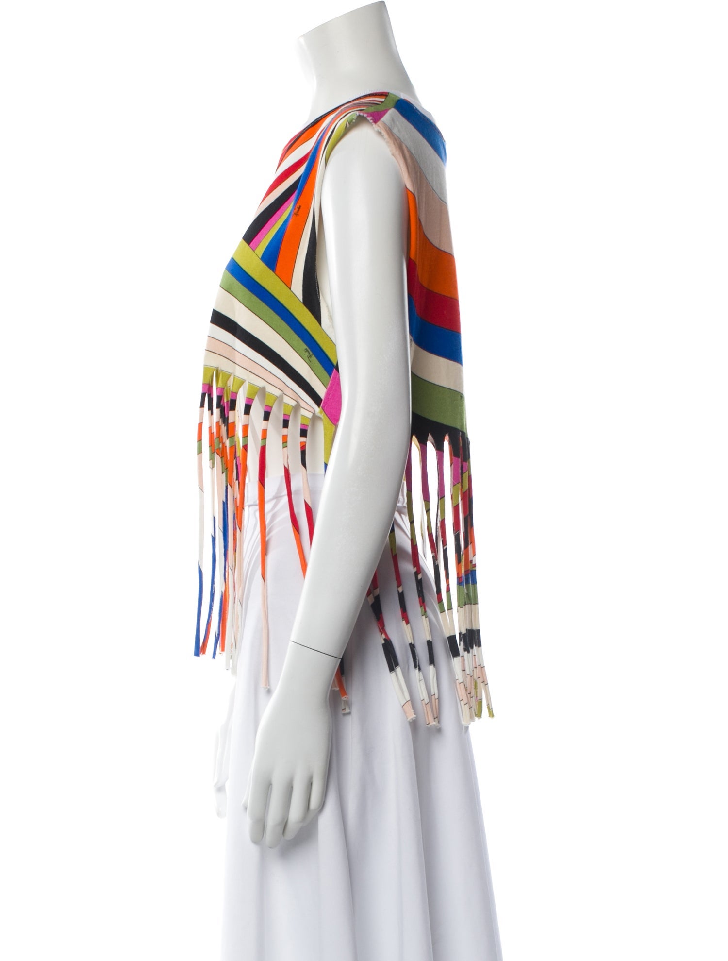 Emilio Pucci Striped Crew Neck Top