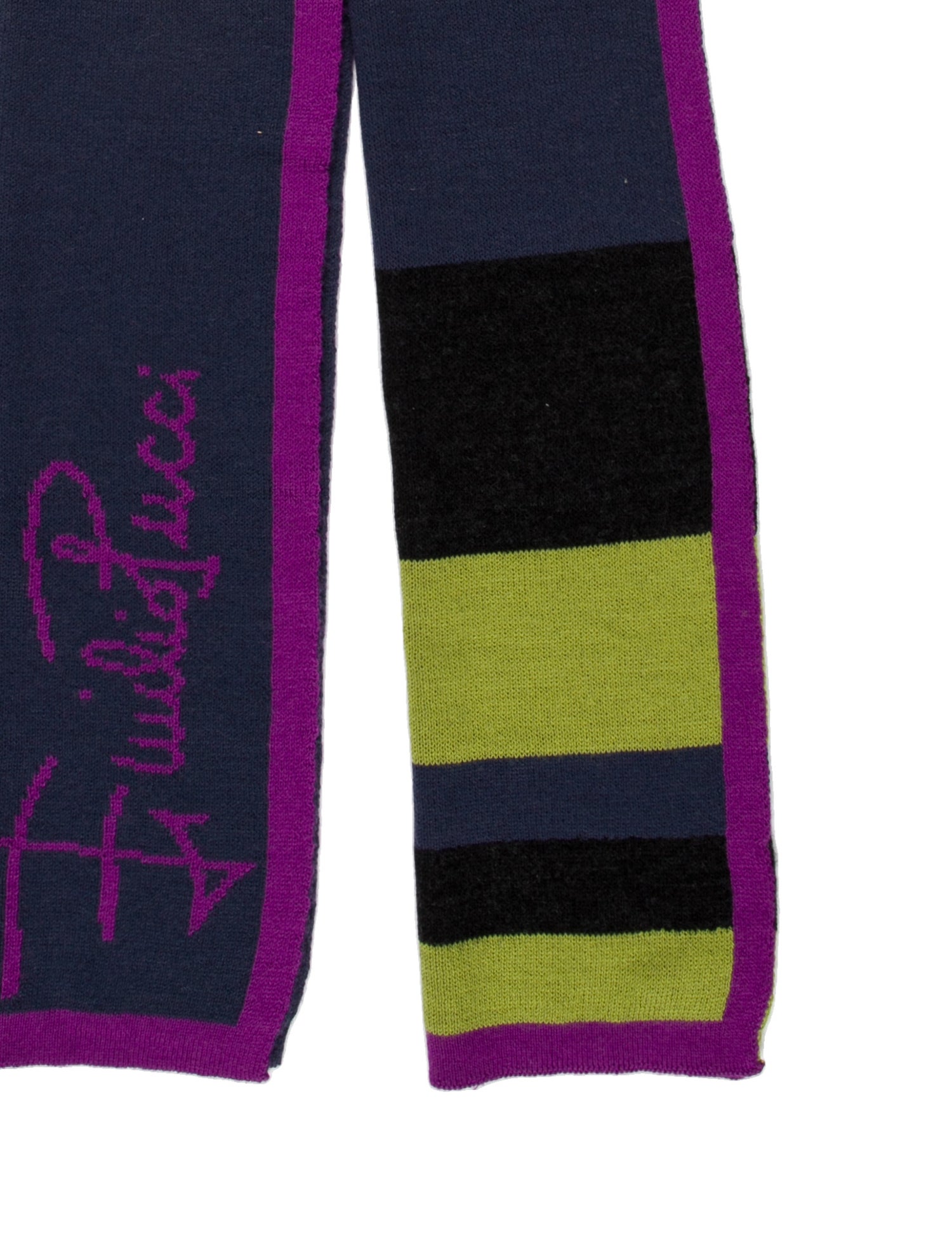 Emilio Pucci Wool Striped Scarf