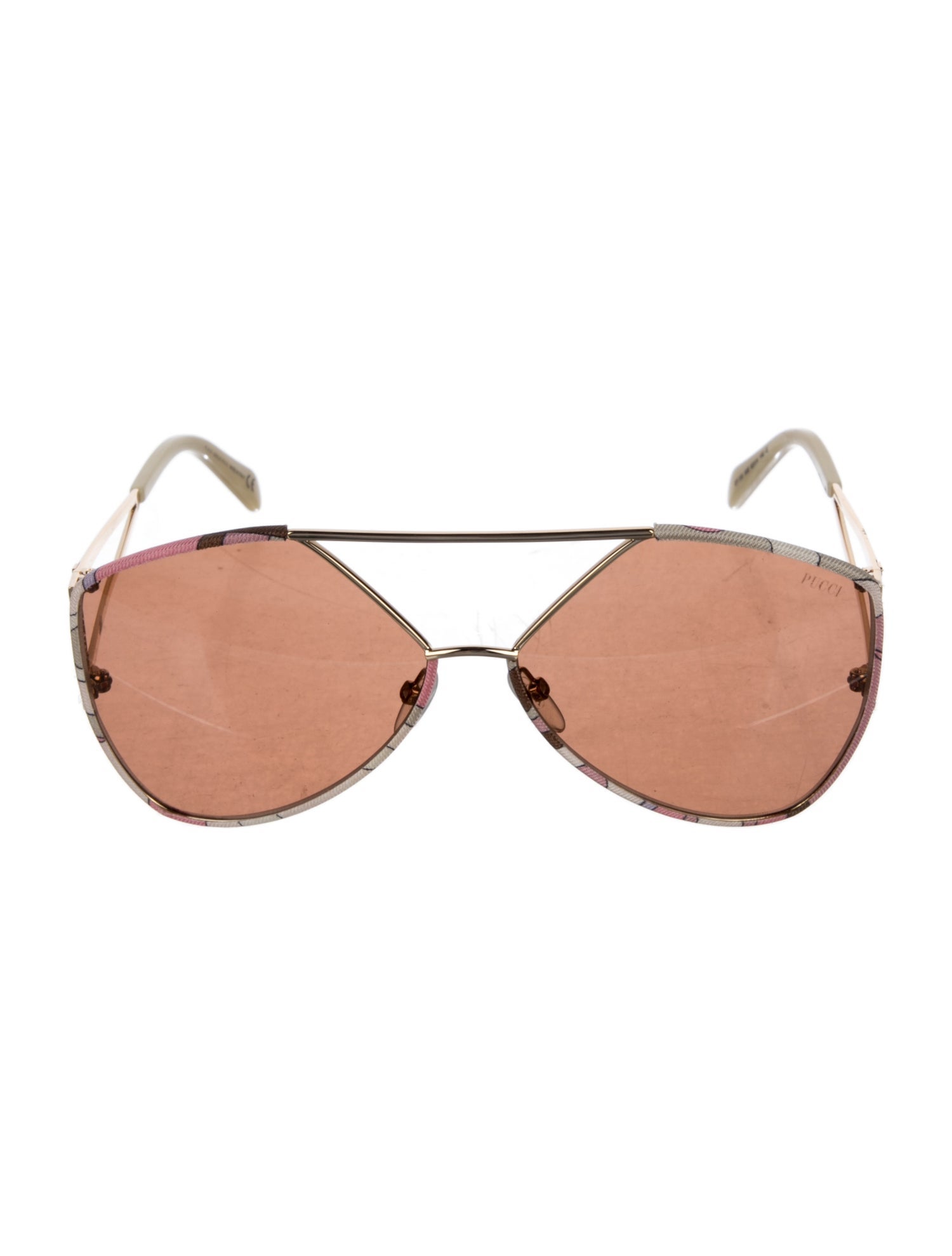 Emilio Pucci Aviator Gradient Sunglasses