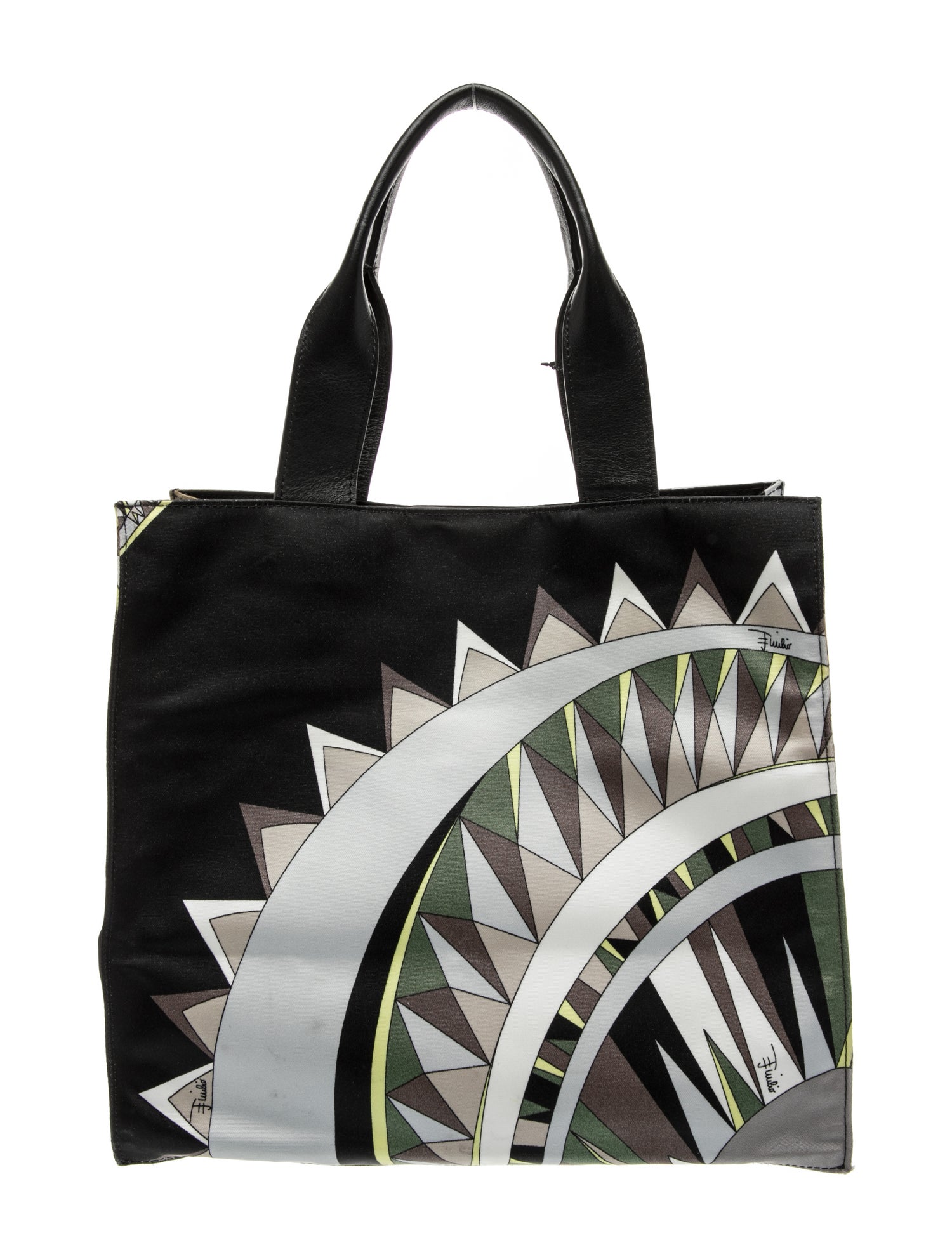 Emilio Pucci Nylon Top Handle Bag