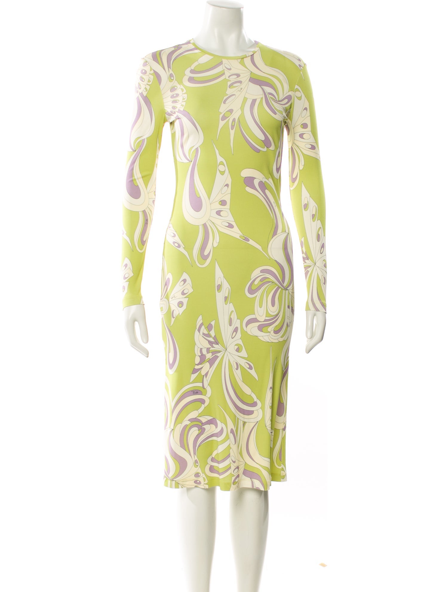 Emilio Pucci Paisley Print Midi Length Dress