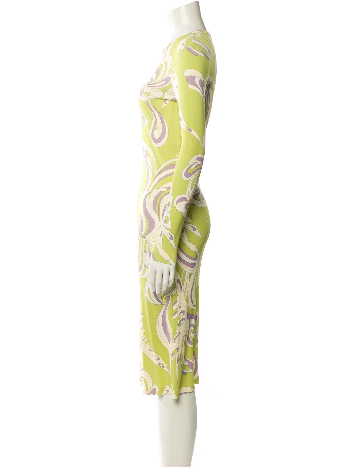 Emilio Pucci Paisley Print Midi Length Dress