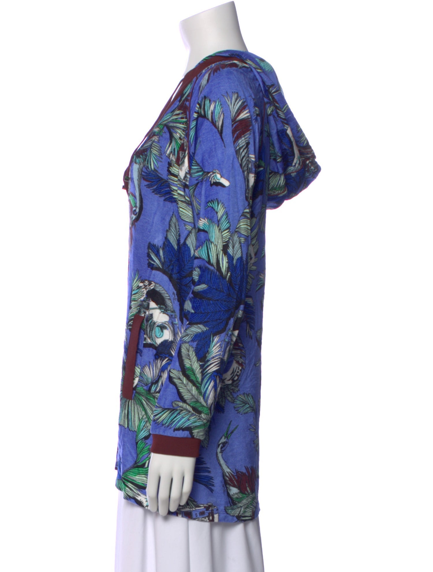 Emilio Pucci Printed V-Neck Hoodie