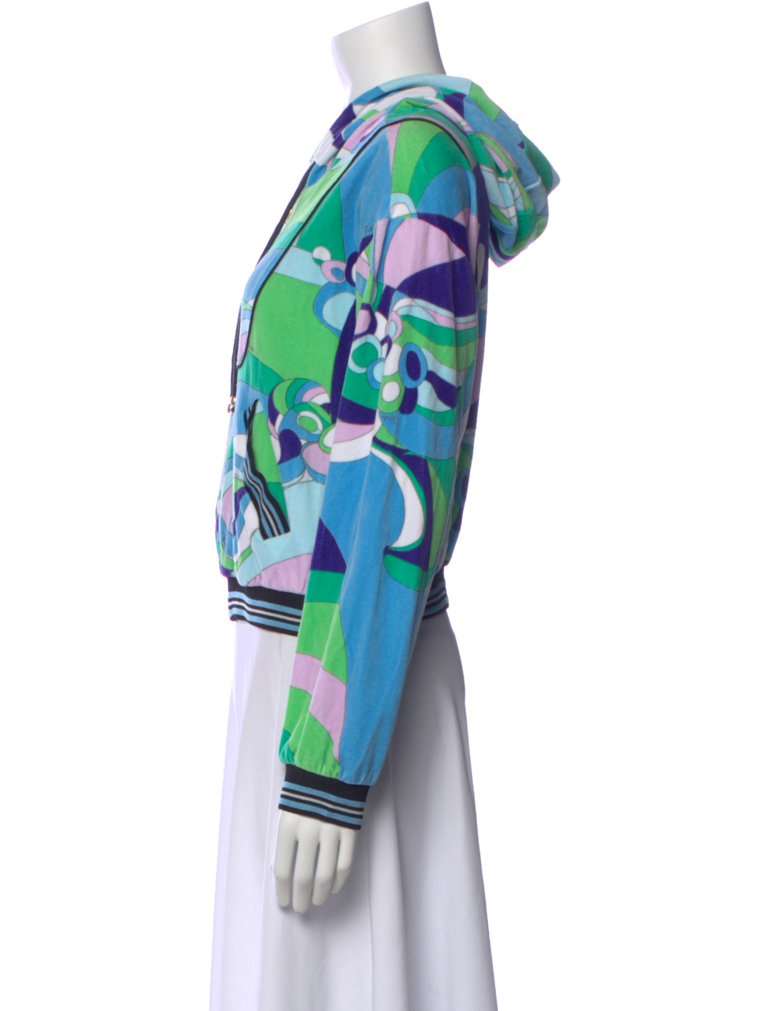 Emilio Pucci Patterned Crew Neck Hoodie