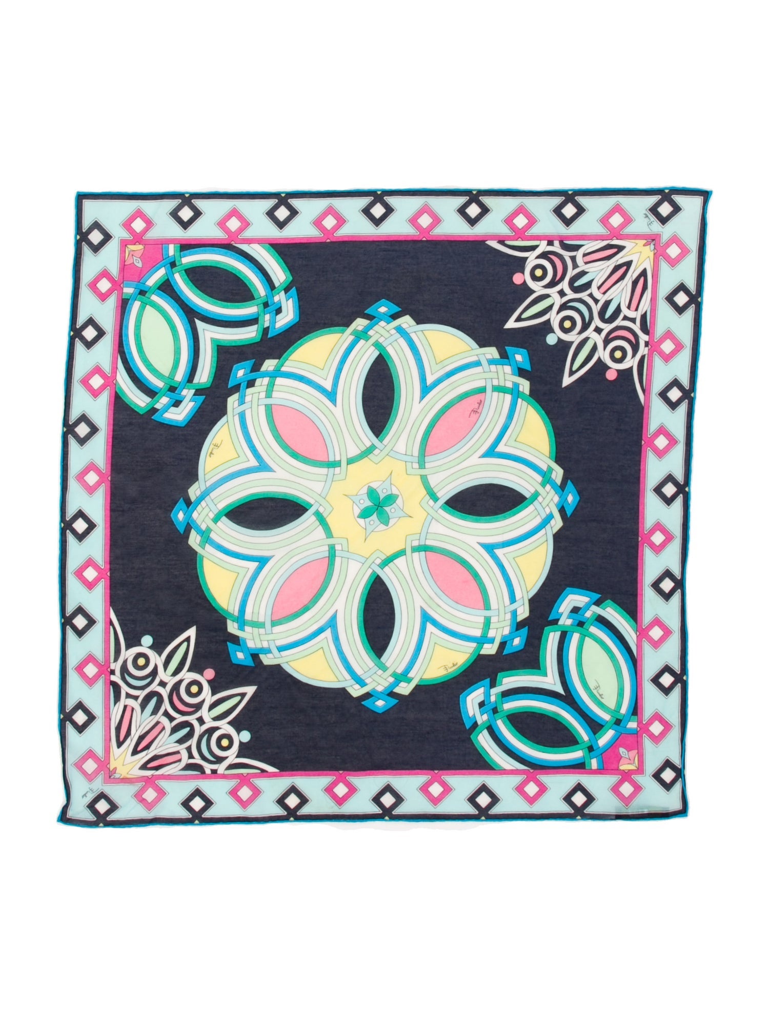 Emilio Pucci Silk Printed Scarf